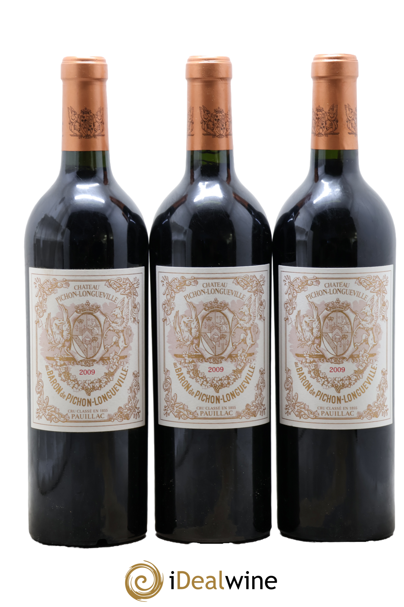 Pichon Longueville Baron 2ème Grand Cru Classé 2009 - Lote de 3 botellas - 0