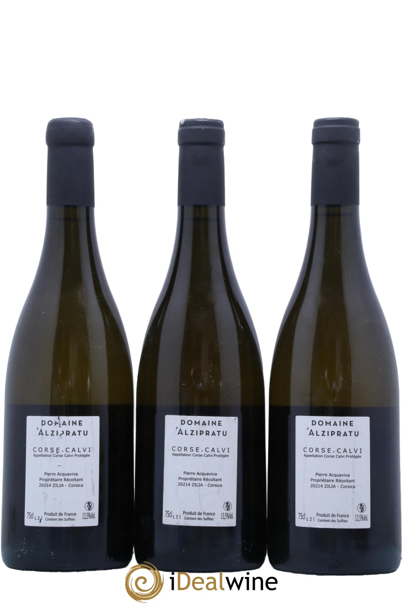 Vin de Corse Calvi Lume Domaine Alzipratu 2014 - Lot de 3 bouteilles - 1