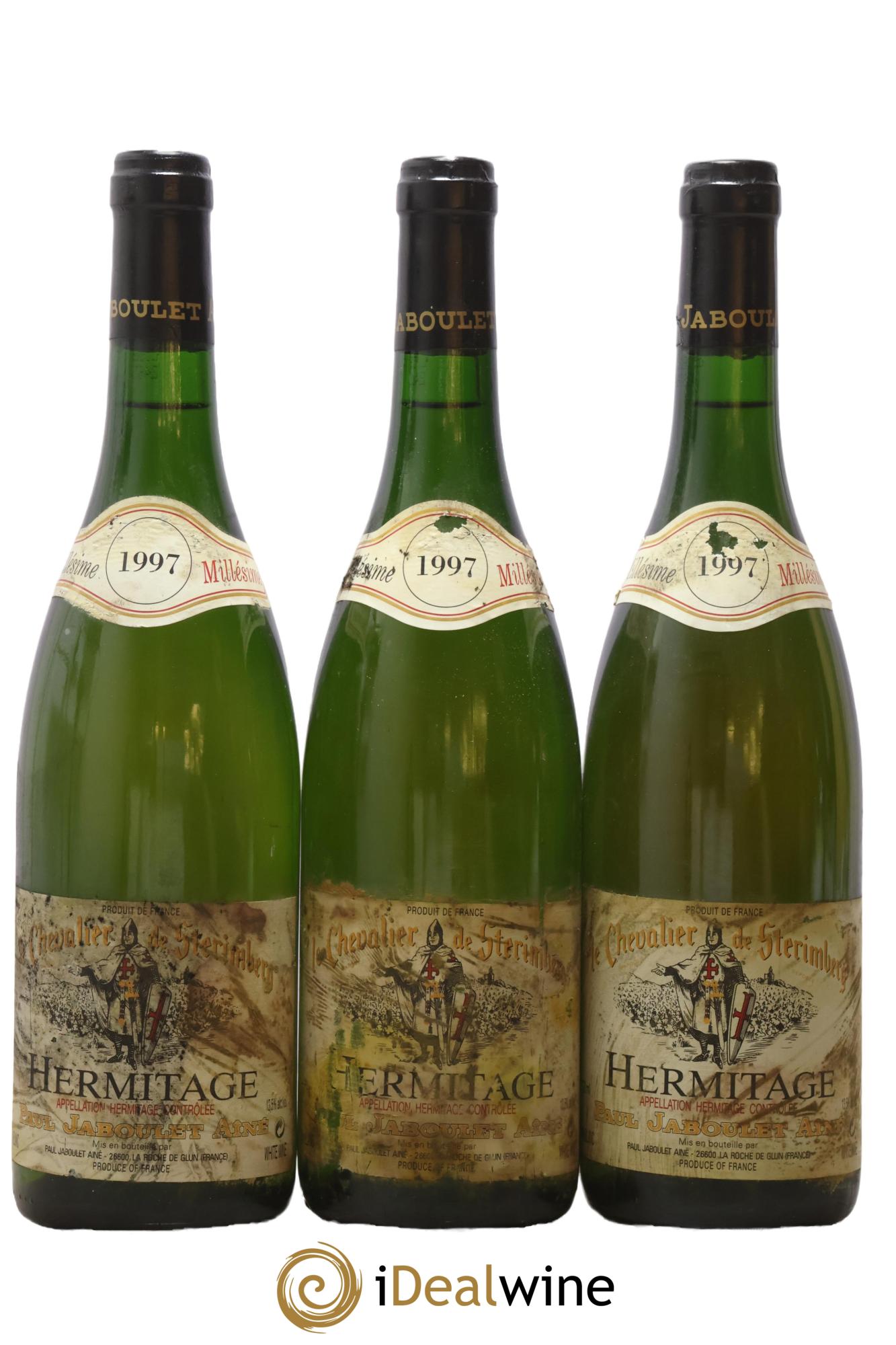 Hermitage Chevalier de Sterimberg Paul Jaboulet Ainé 1997 - Lot of 3 bottles - 0