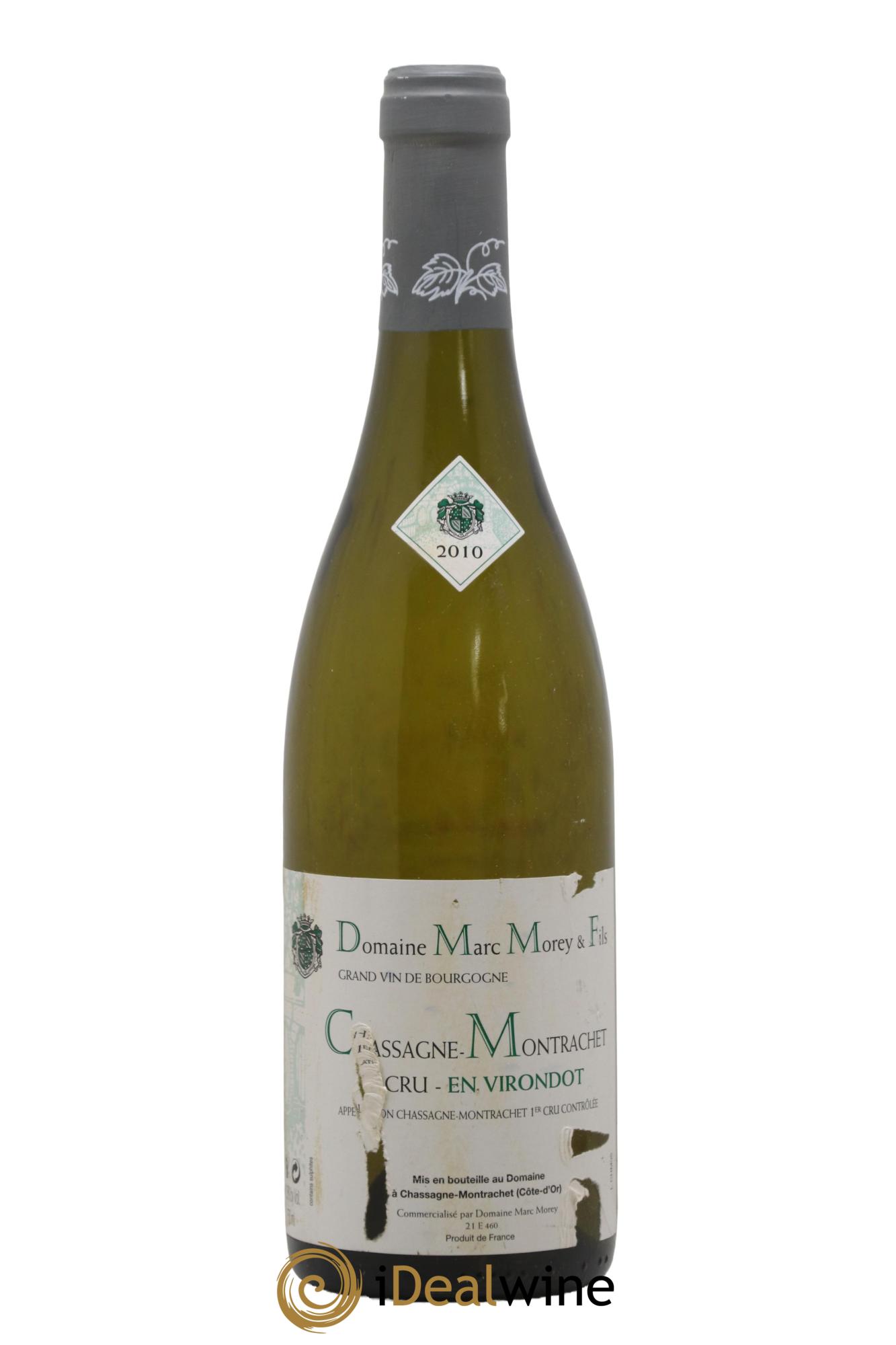 Chassagne-Montrachet 1er Cru En Virondot Marc Morey 2010 - Lot de 1 bouteille - 0