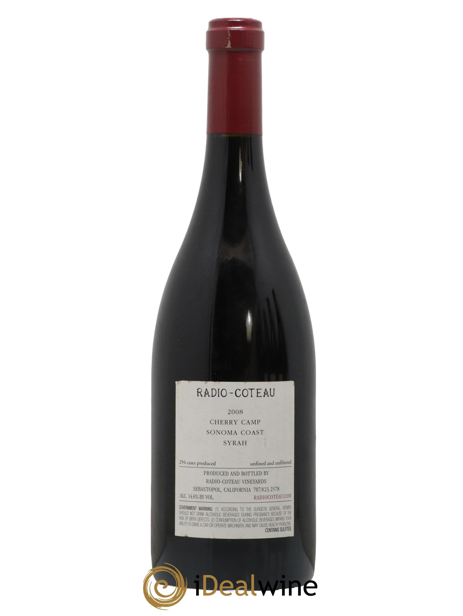 USA Sonoma Coast Radio Coteau Cherry Camp 2008 - Posten von 1 Flasche - 1