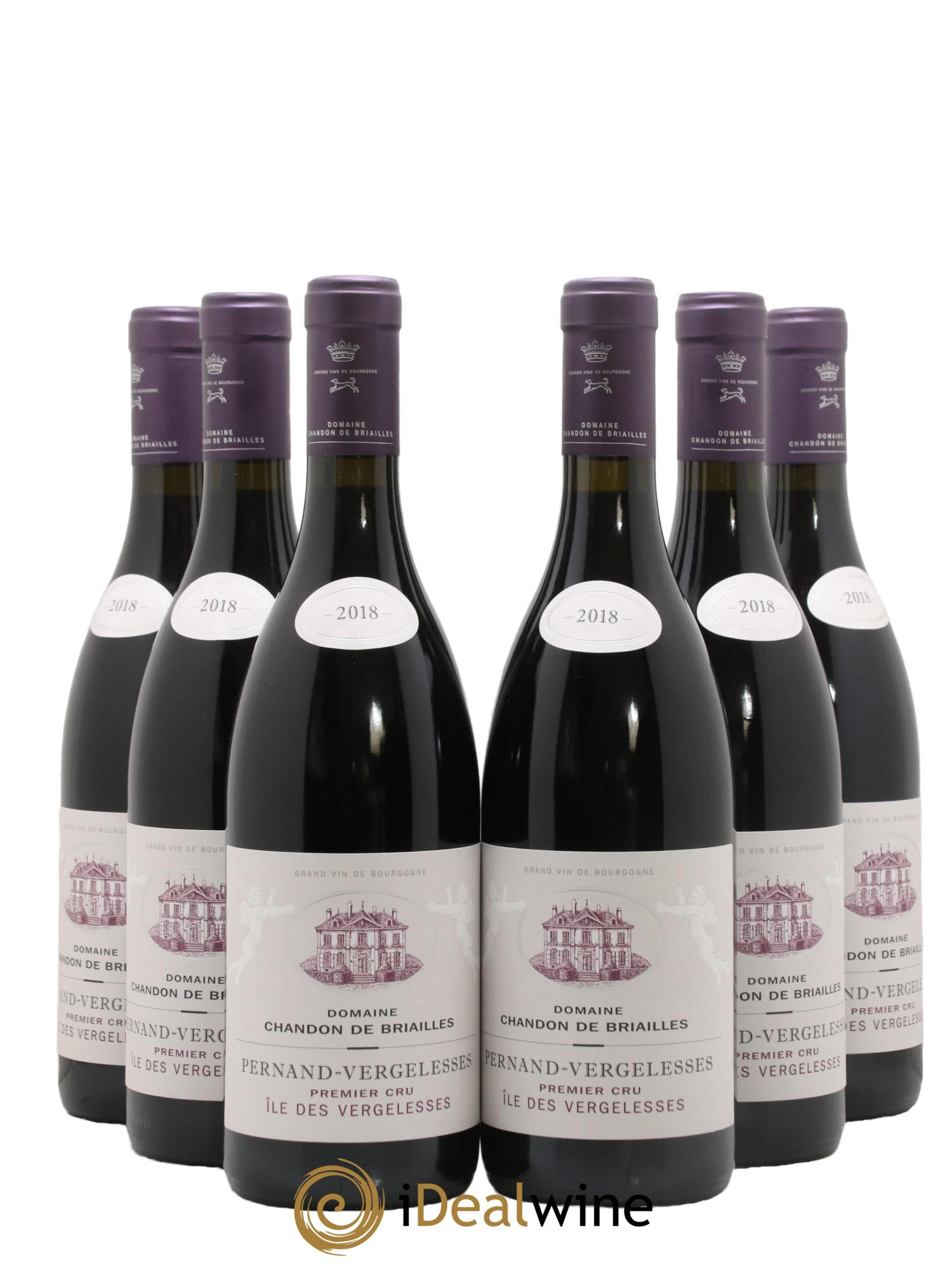Pernand-Vergelesses 1er Cru Ile des Vergelesses Chandon de Briailles 2018 - Lot de 6 bouteilles - 0