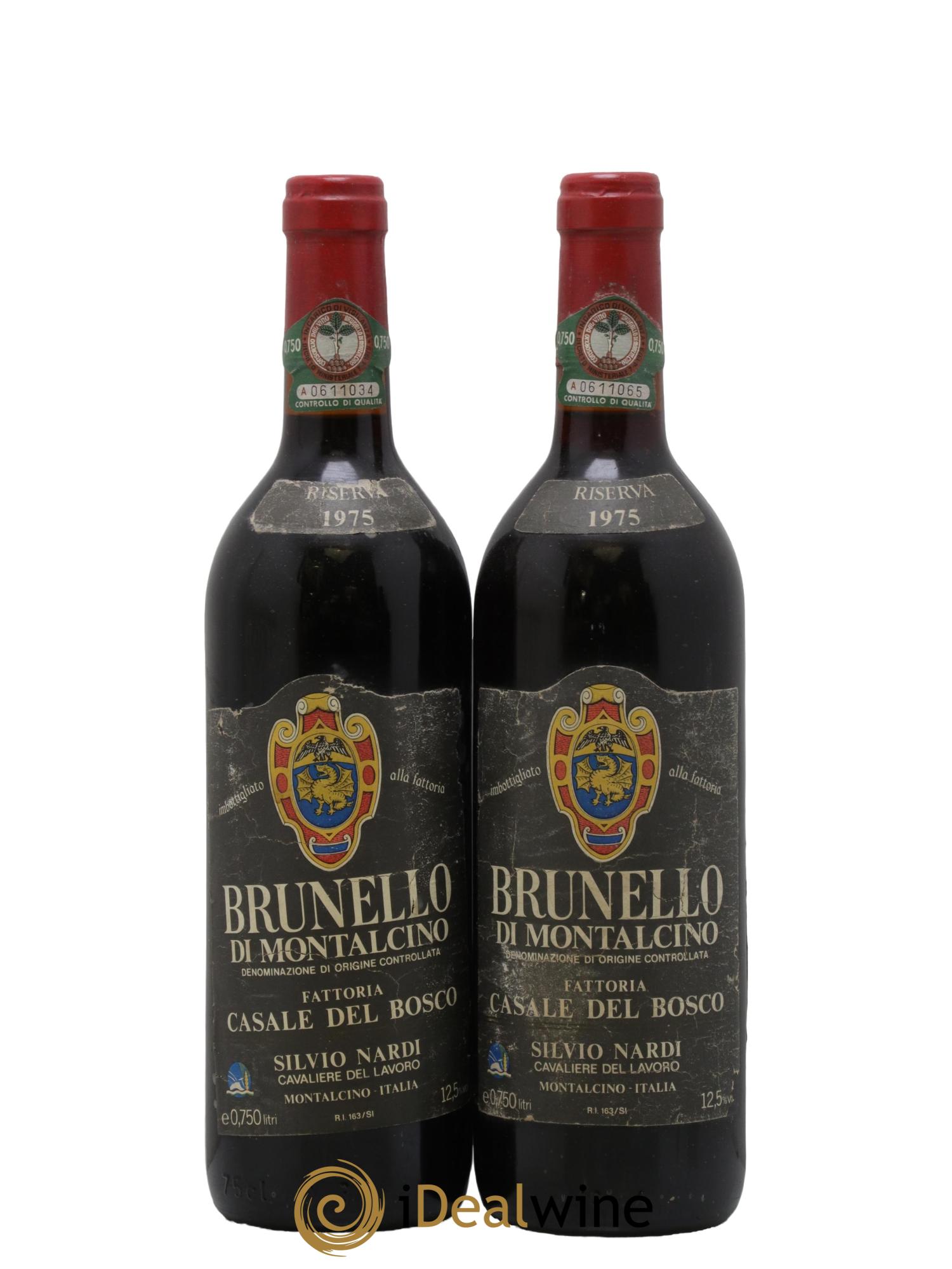 Brunello di Montalcino Riserva Casale Del Bosco 1975 - Posten von 2 Flaschen - 0