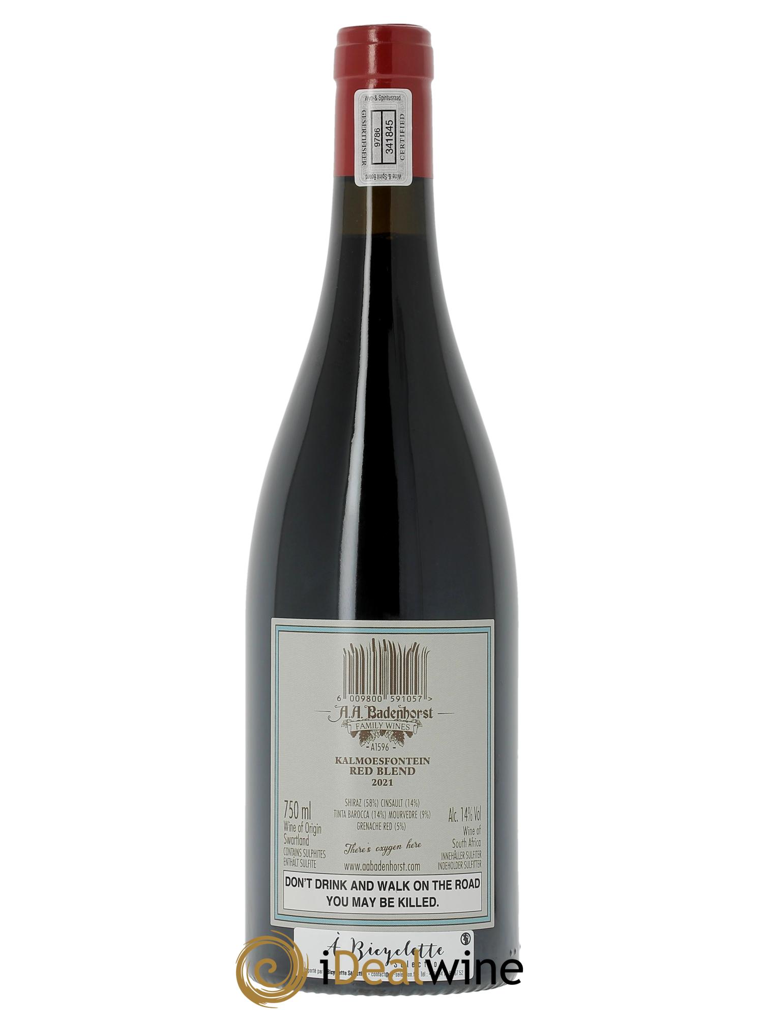 Swartland AA. Badenhorst Family Wines Badenhorst Family Red 2021 - Lot de 1 bouteille - 1