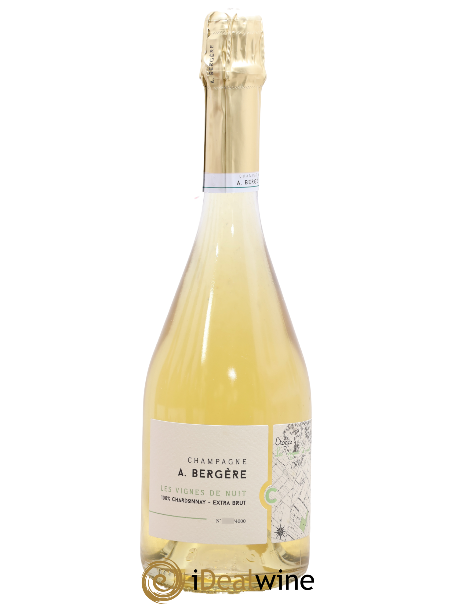 Champagne Vignes de nuits Blanc de blancs A. Bergere 2014 - Lot of 1 bottle - 0