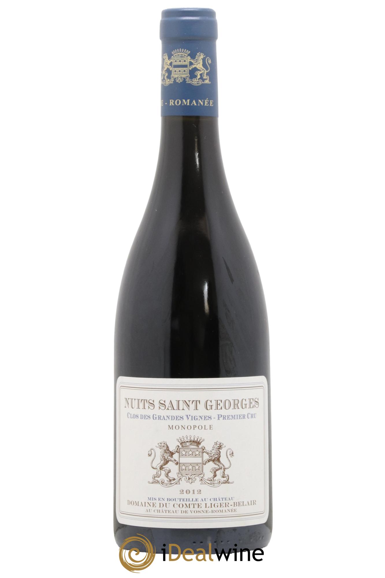 Nuits-Saint-Georges 1er Cru Clos des Grandes Vignes Comte Liger-Belair (Domaine du) 2012 - Lot de 1 bouteille - 0