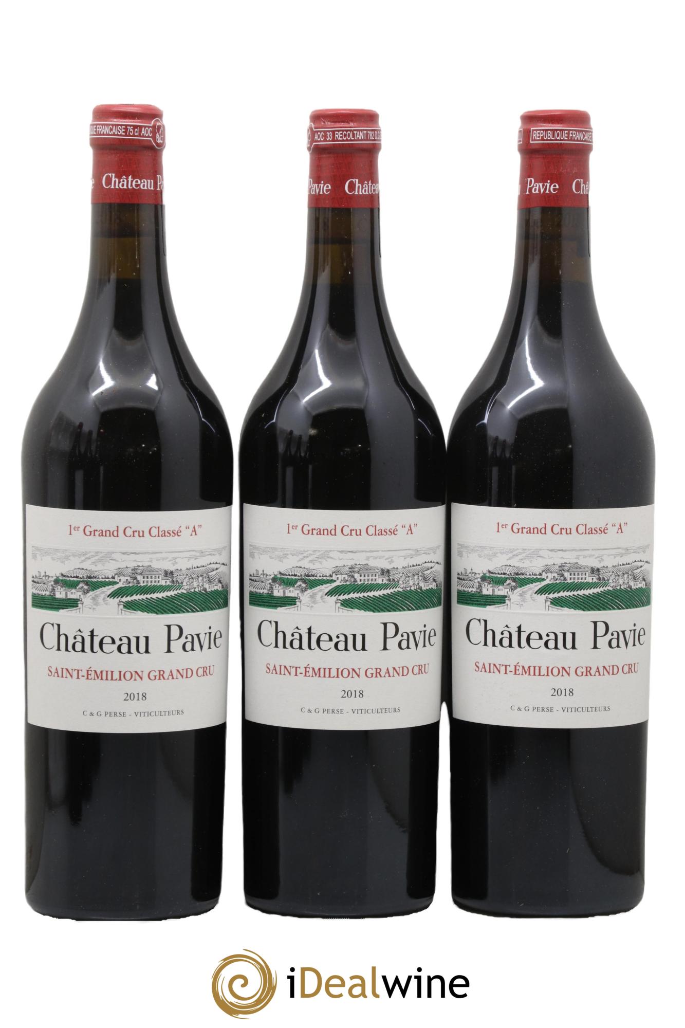 Château Pavie 1er Grand Cru Classé A 2018 - Lotto di 6 bottiglie - 1