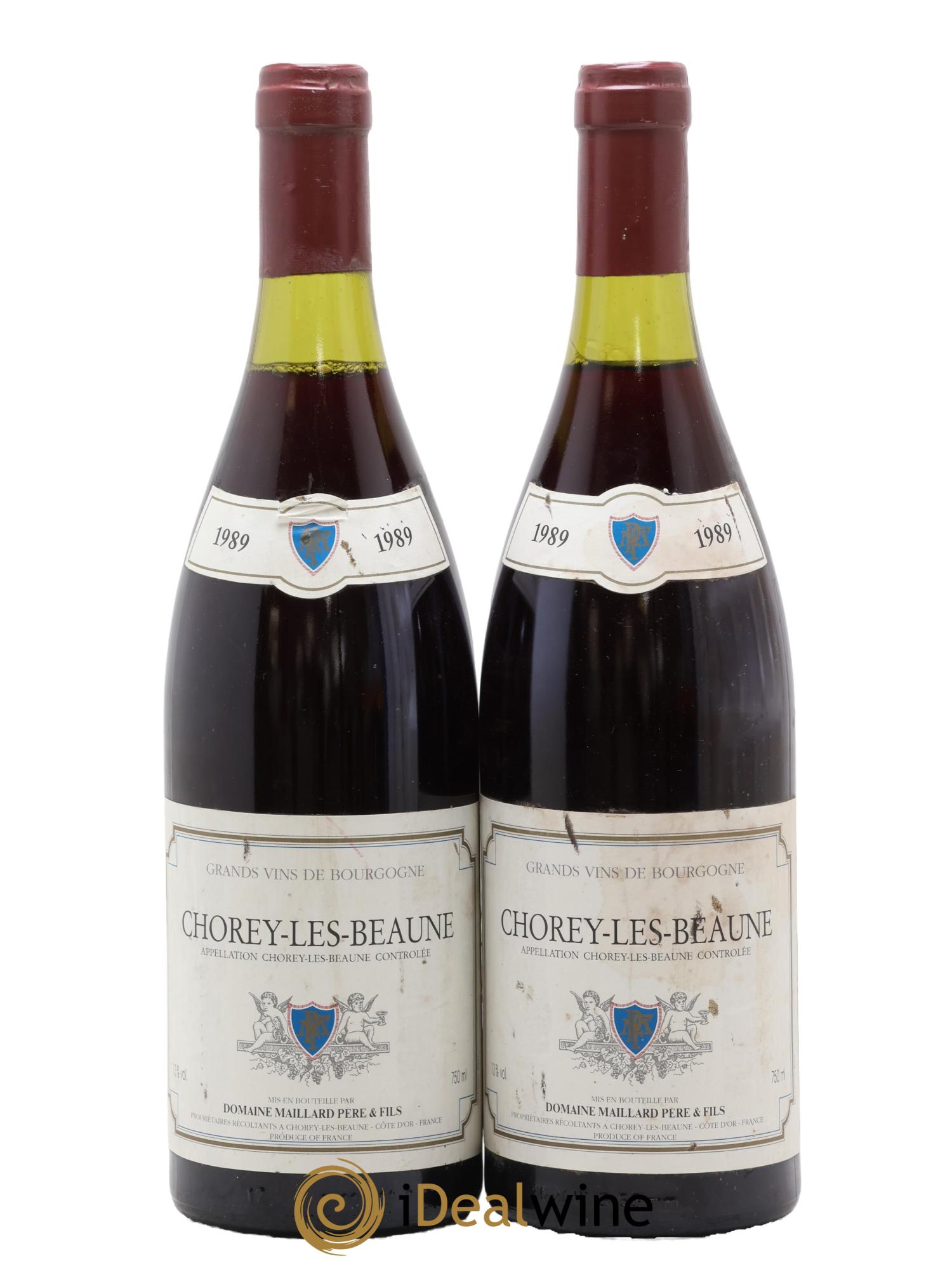 Chorey-lès-Beaune Maillard et Fils (Domaine) 1989 - Posten von 2 Flaschen - 0