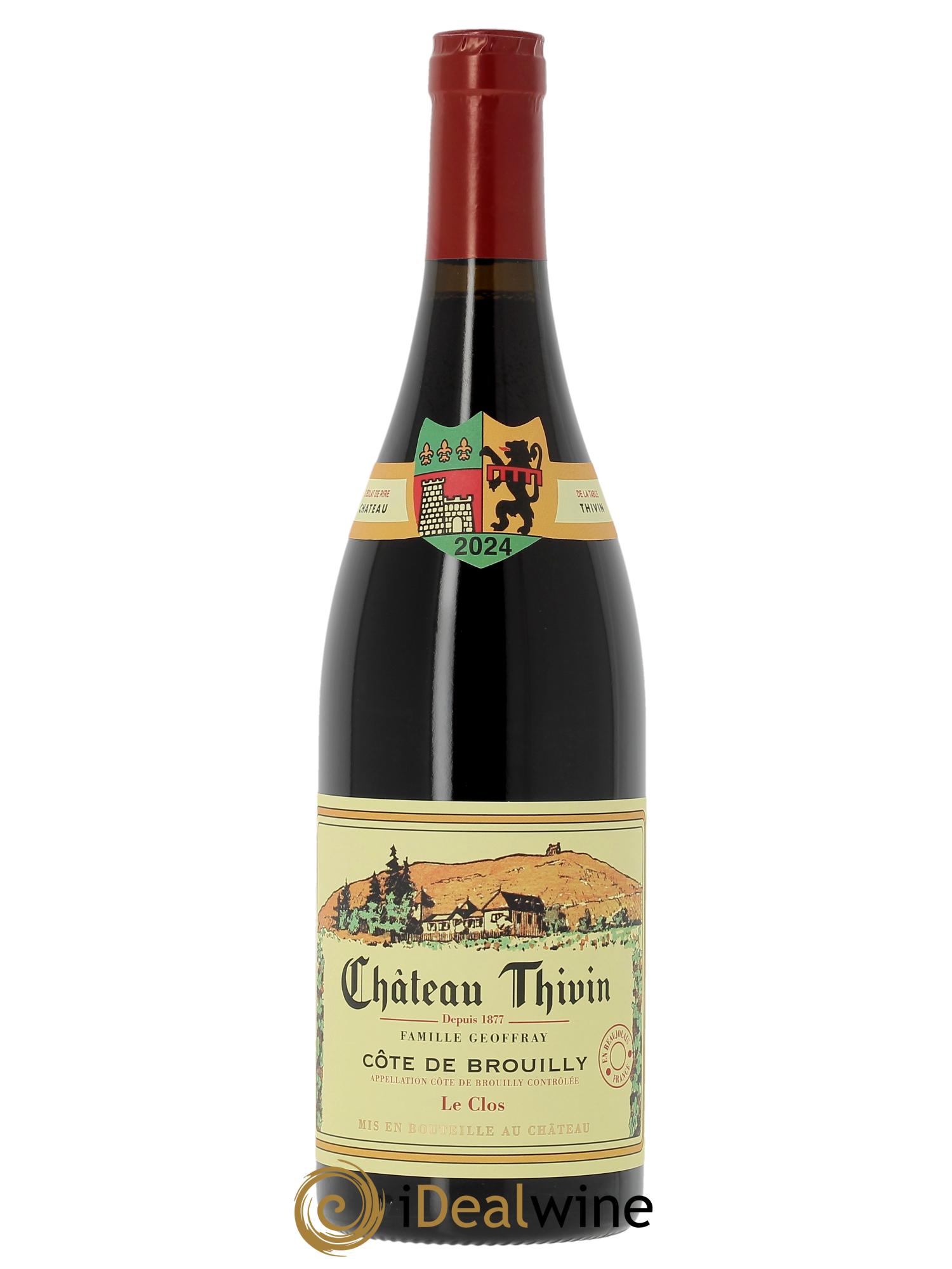 Côte de Brouilly Le Clos Château Thivin  2024 - Posten von 1 Flasche - 0