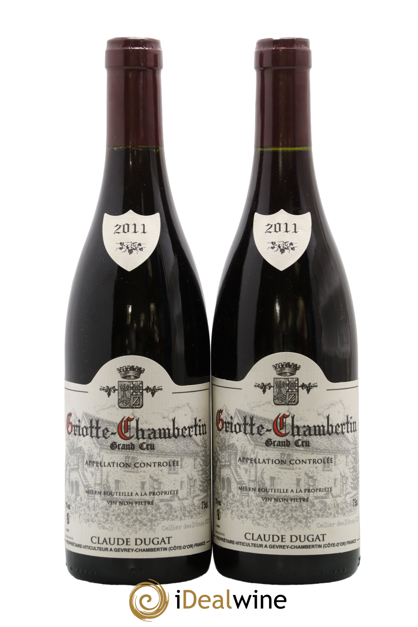 Griotte-Chambertin Grand Cru Claude Dugat 2011 - Posten von 2 Flaschen - 0