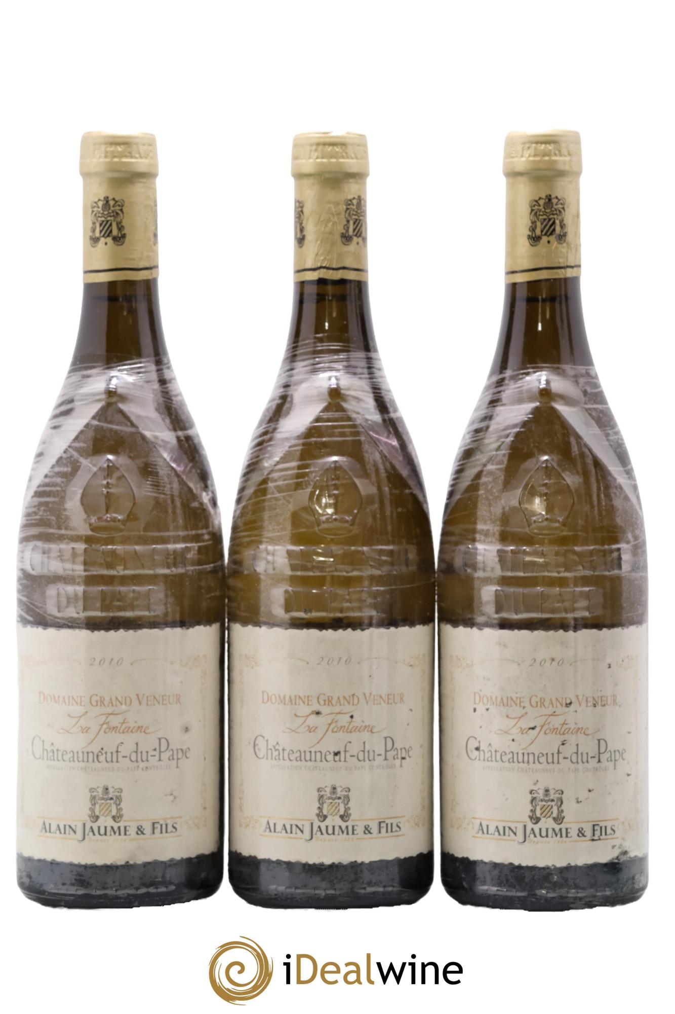 Châteauneuf-du-Pape La Fontaine Domaine du Grand Veneur 2010 - Lot de 3 bouteilles - 0