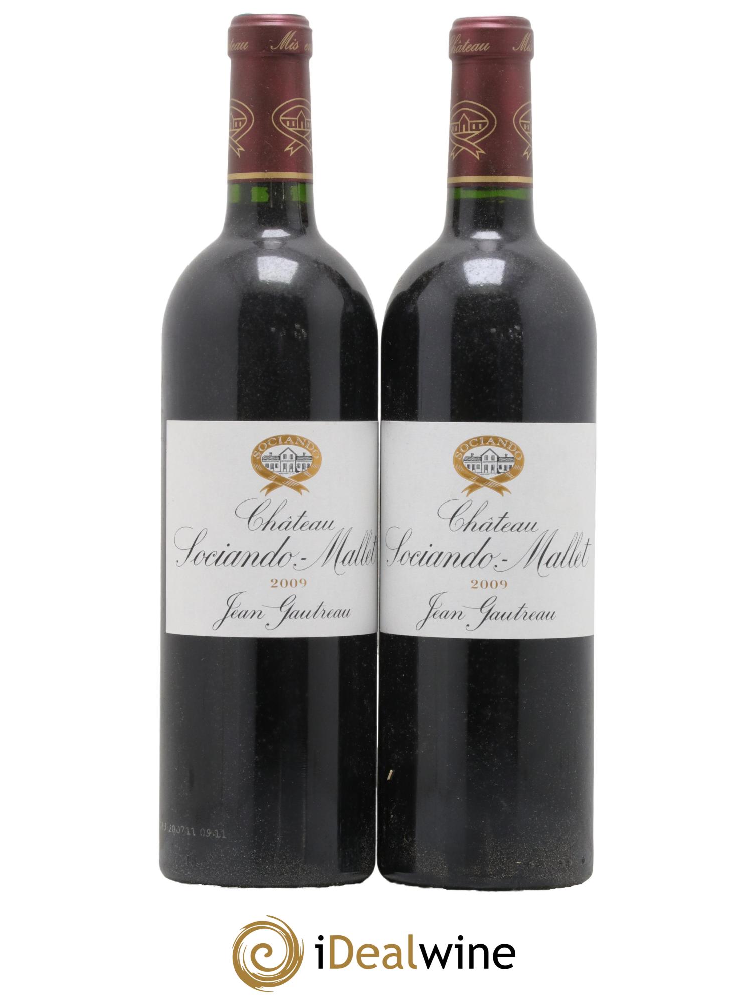 Château Sociando Mallet 2009 - Lot de 2 bouteilles - 0