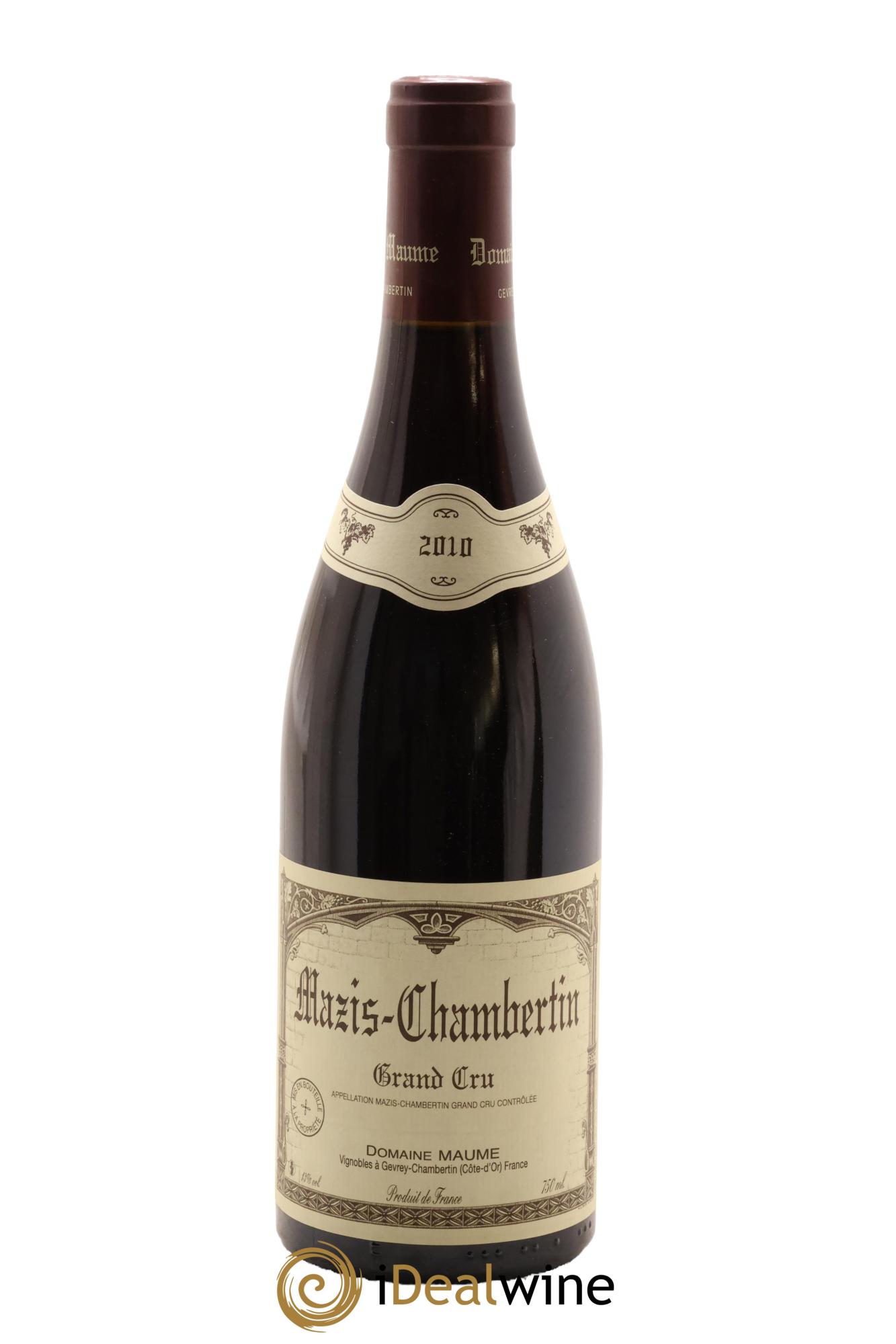 Mazis-Chambertin Grand Cru Maume (Domaine) 2010 - Posten von 1 Flasche - 0