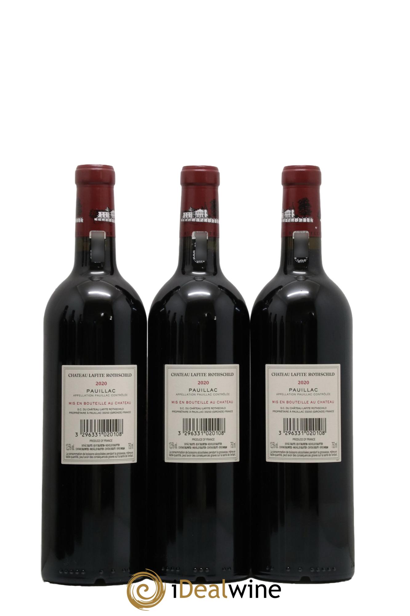 Château Lafite Rothschild 1er Grand Cru Classé  2020 - Lot de 6 bouteilles - 2