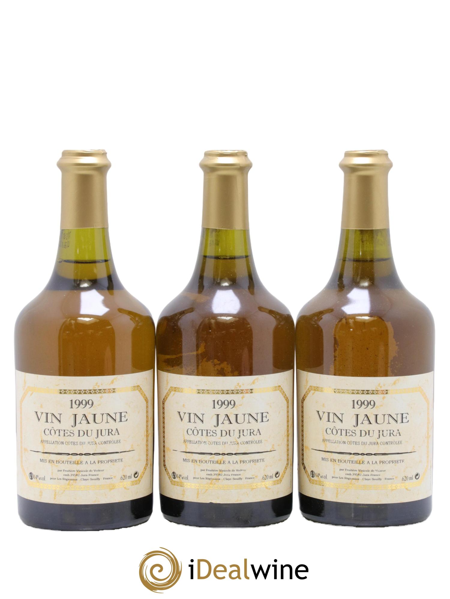 Arbois Vin Jaune Fruitière Vinicole d'Arbois 1999 - Posten von 3 Clavelin - 0