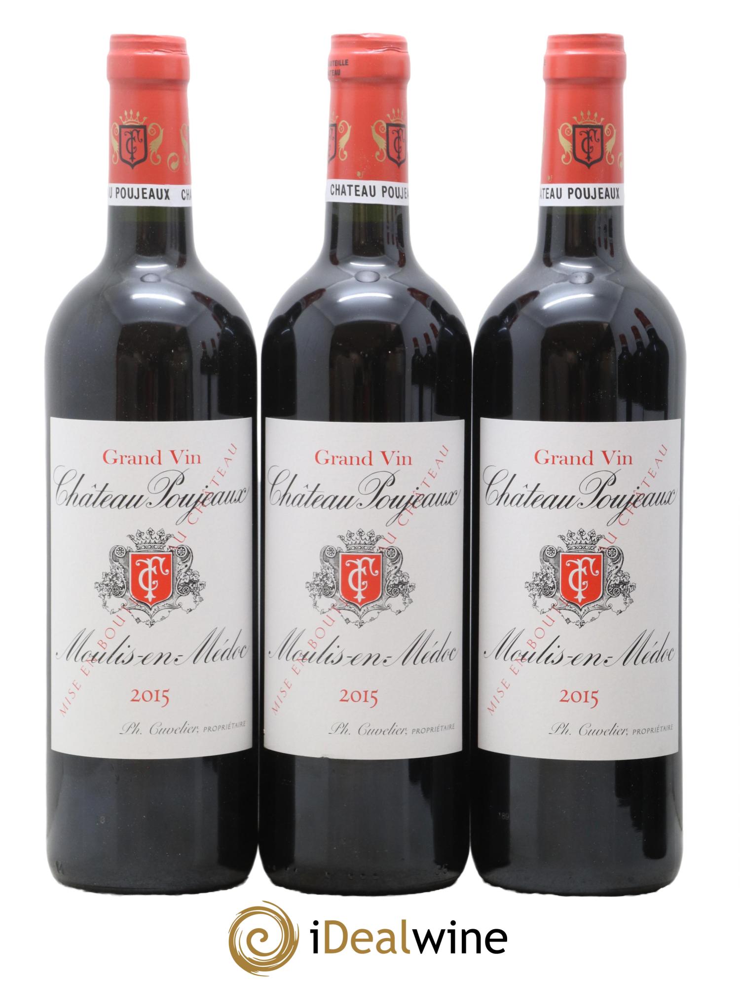 Château Poujeaux 2015 - Posten von 6 Flaschen - 2
