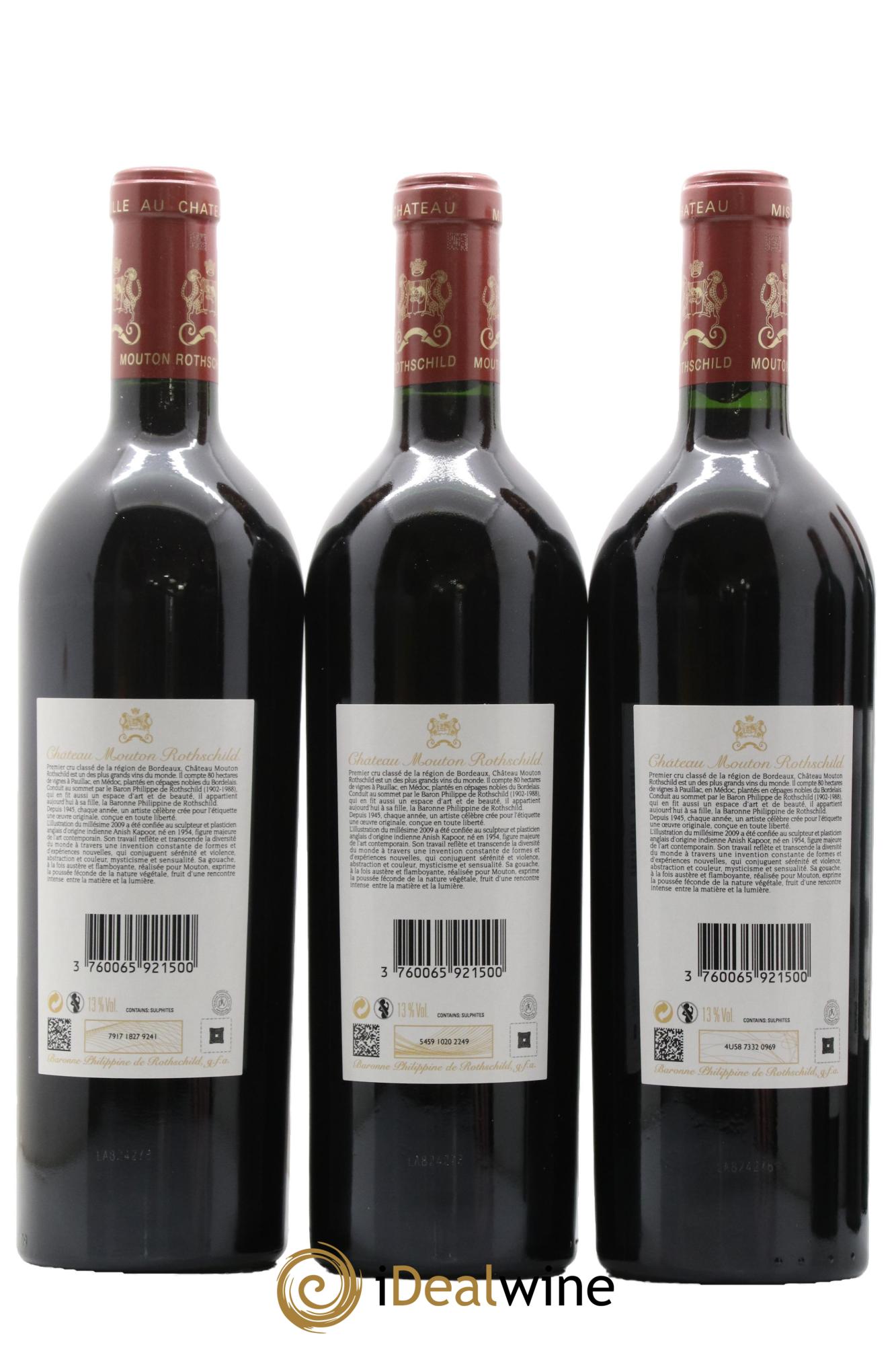 Château Mouton Rothschild 1er Grand Cru Classé 2009 - Lot of 6 bottles - 4