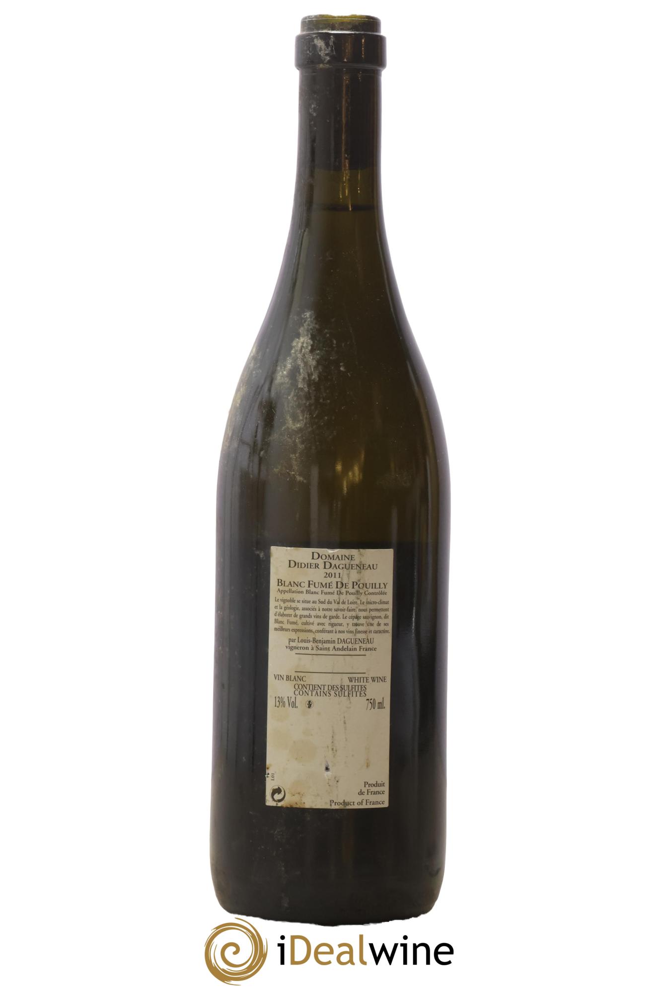 Vin de France (anciennement Pouilly-Fumé) Buisson Renard Dagueneau (Domaine Didier - Louis-Benjamin) 2011 - Lotto di 1 bottiglia - 1
