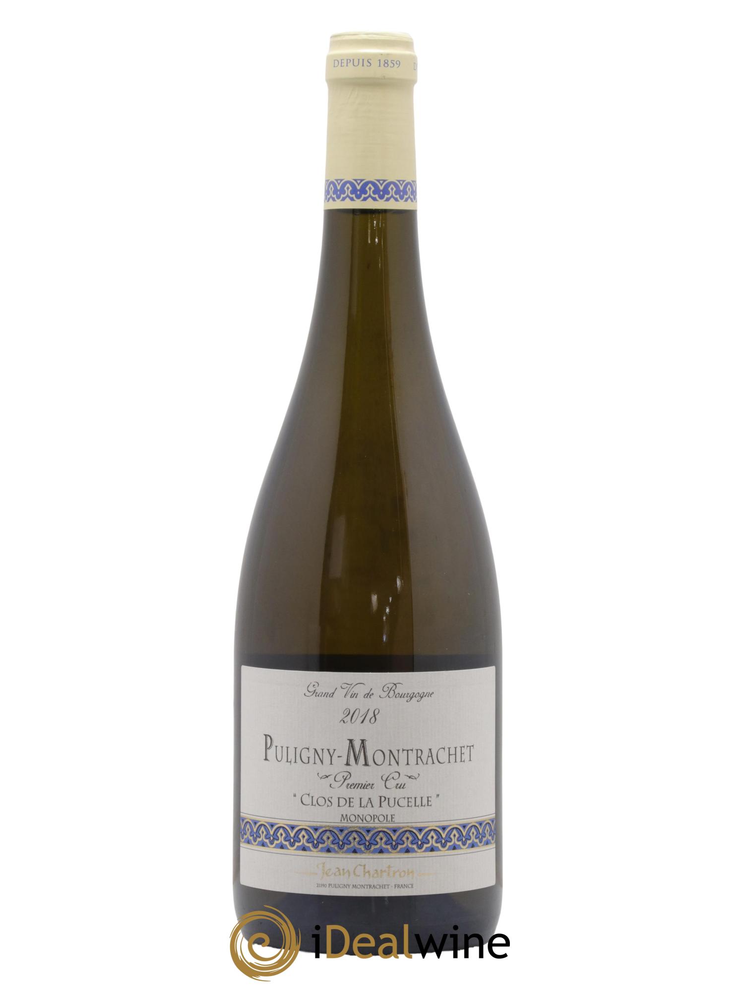 Puligny-Montrachet 1er Cru Clos de la Pucelle Jean Chartron (Domaine) 2018 - Lot of 1 bottle - 0