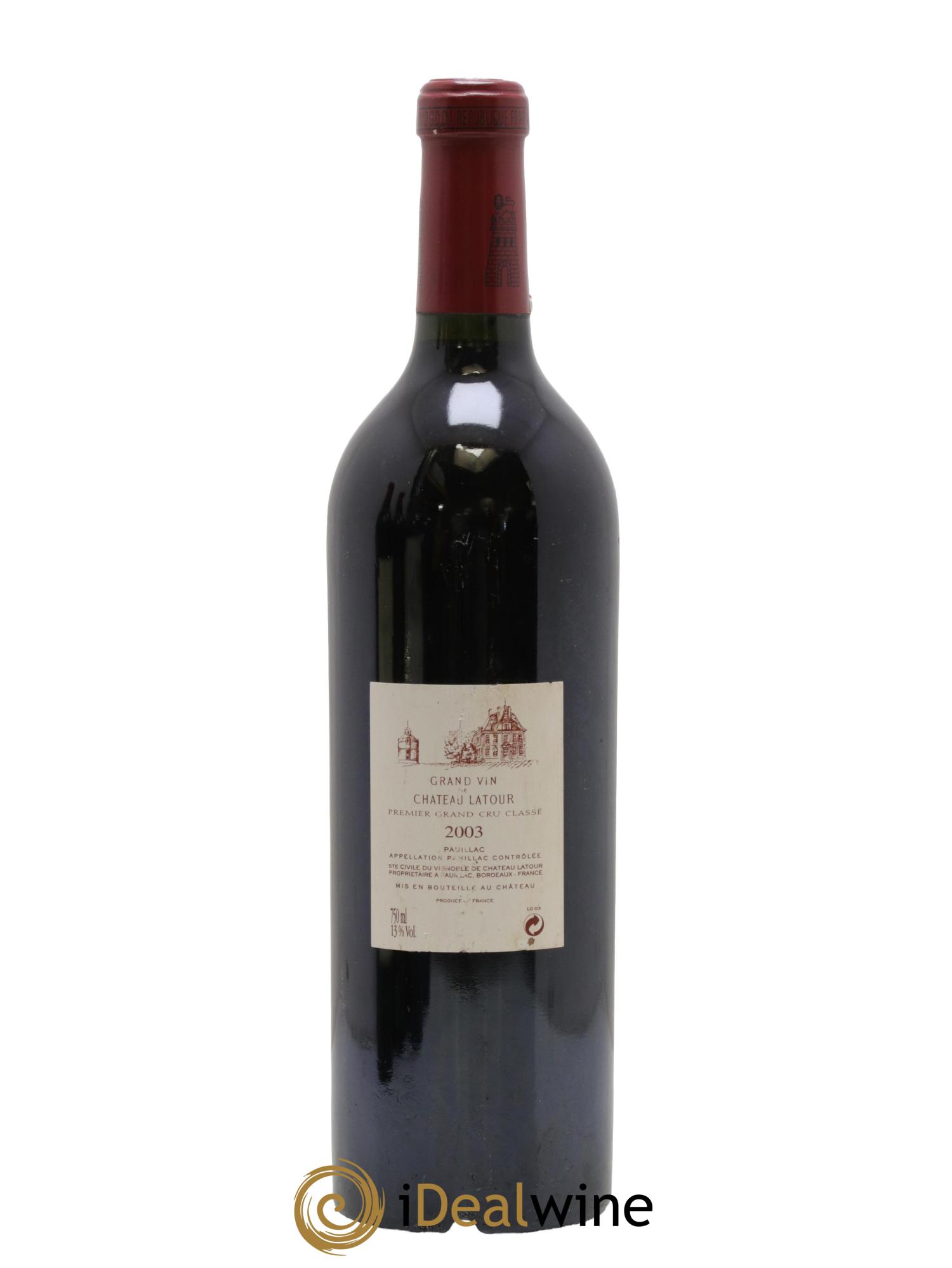 Château Latour 1er Grand Cru Classé 2003 - Lot of 1 bottle - 1
