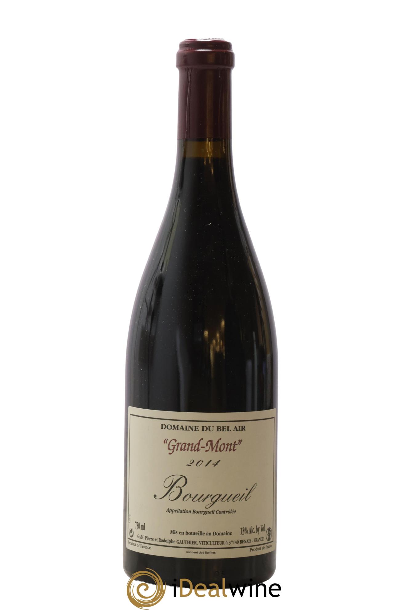 Bourgueil Grand Mont Domaine du Bel Air 2014 - Posten von 1 Flasche - 0