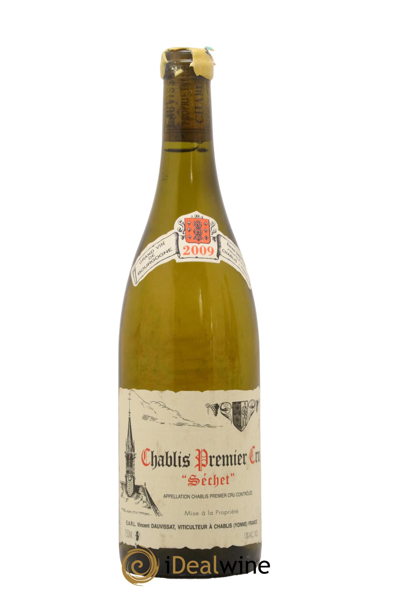 Chablis 1er Cru Séchet Vincent Dauvissat (Domaine) 2009 - Posten von 1 Flasche - 0