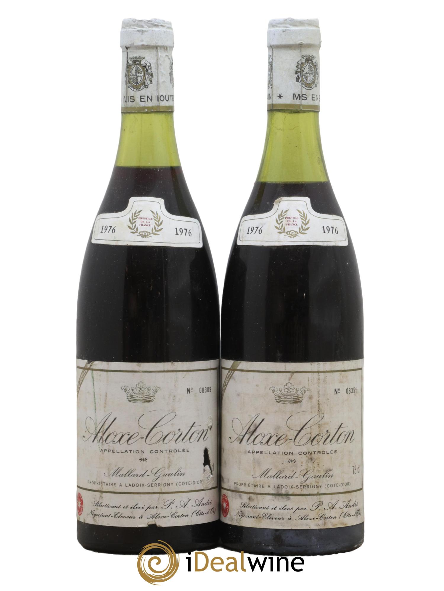 Aloxe-Corton Mallard Gaulin 1976 - Lot de 2 bouteilles - 0