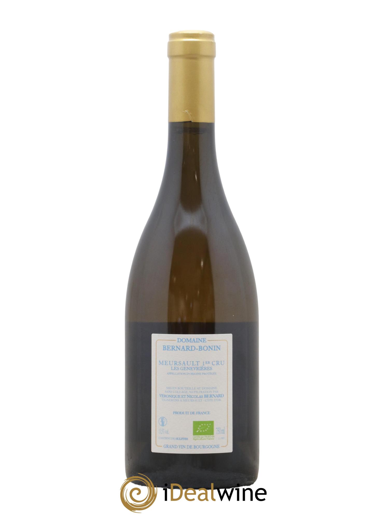 Meursault 1er Cru Les Genevrières Bernard Bonin 2019 - Lot de 1 bouteille - 1