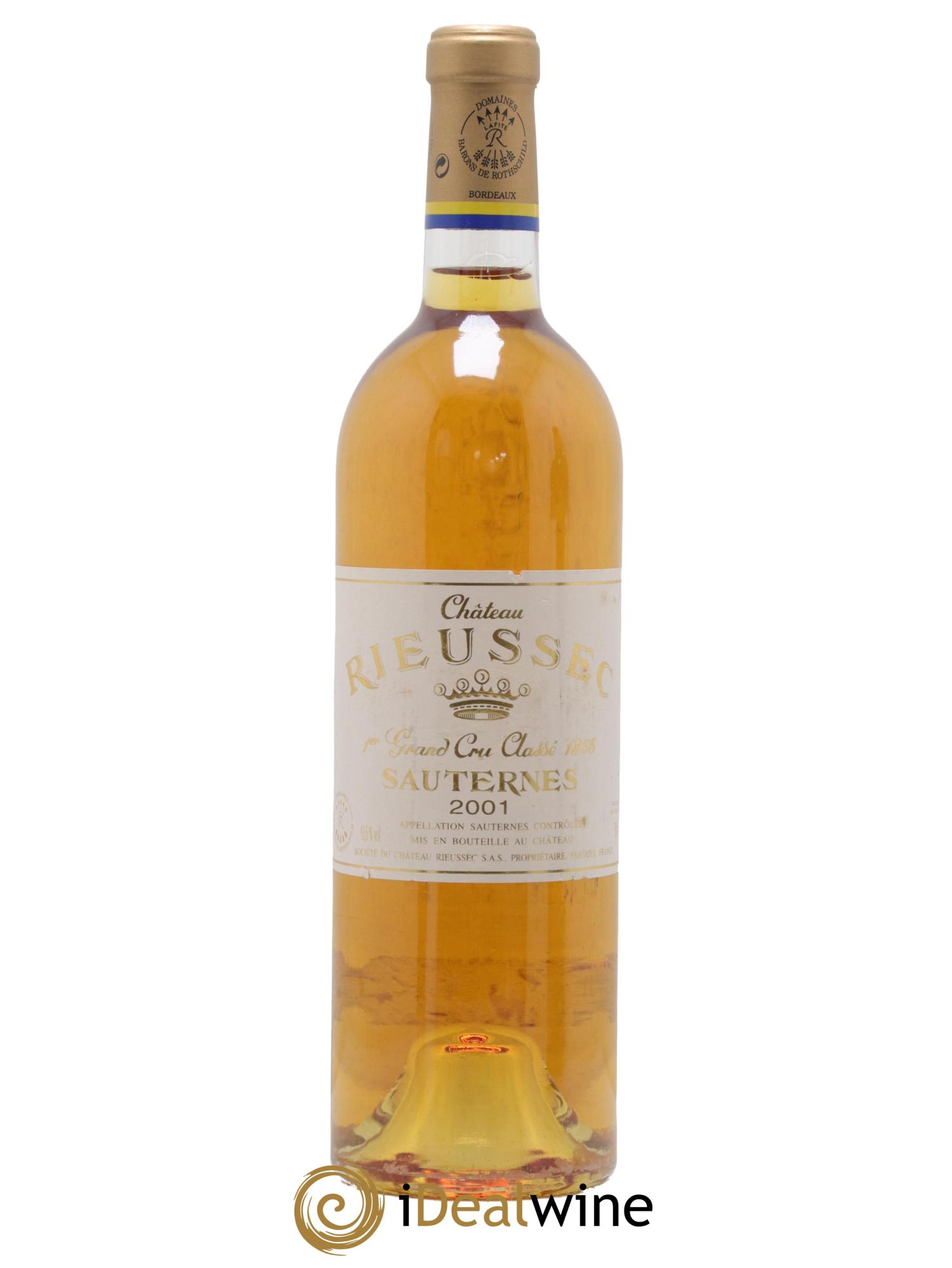 Château Rieussec 1er Grand Cru Classé 2001 - Posten von 1 Flasche - 0
