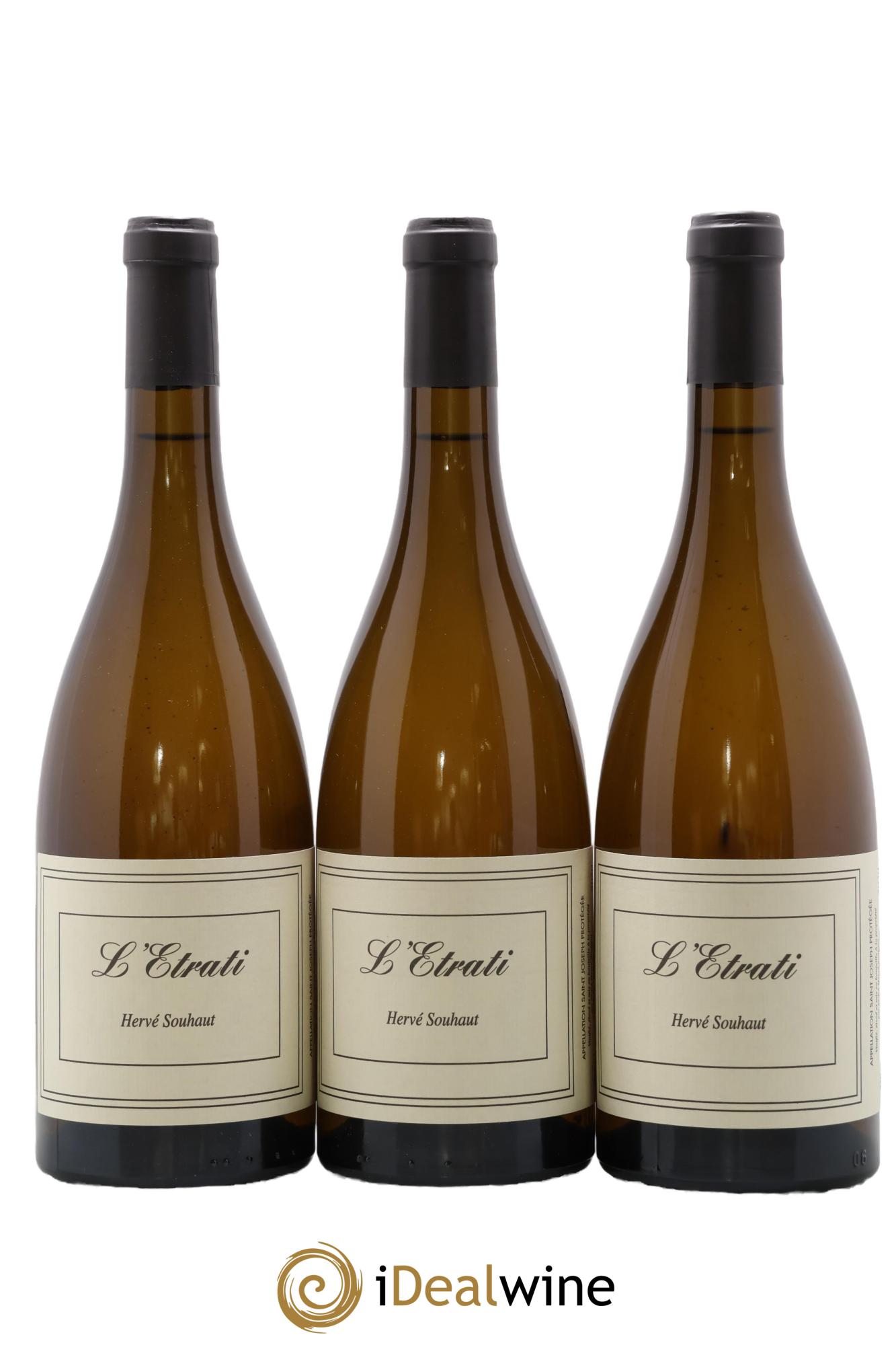 Saint-Joseph L'Etrati Hervé Souhaut 2020 - Lot of 3 bottles - 0