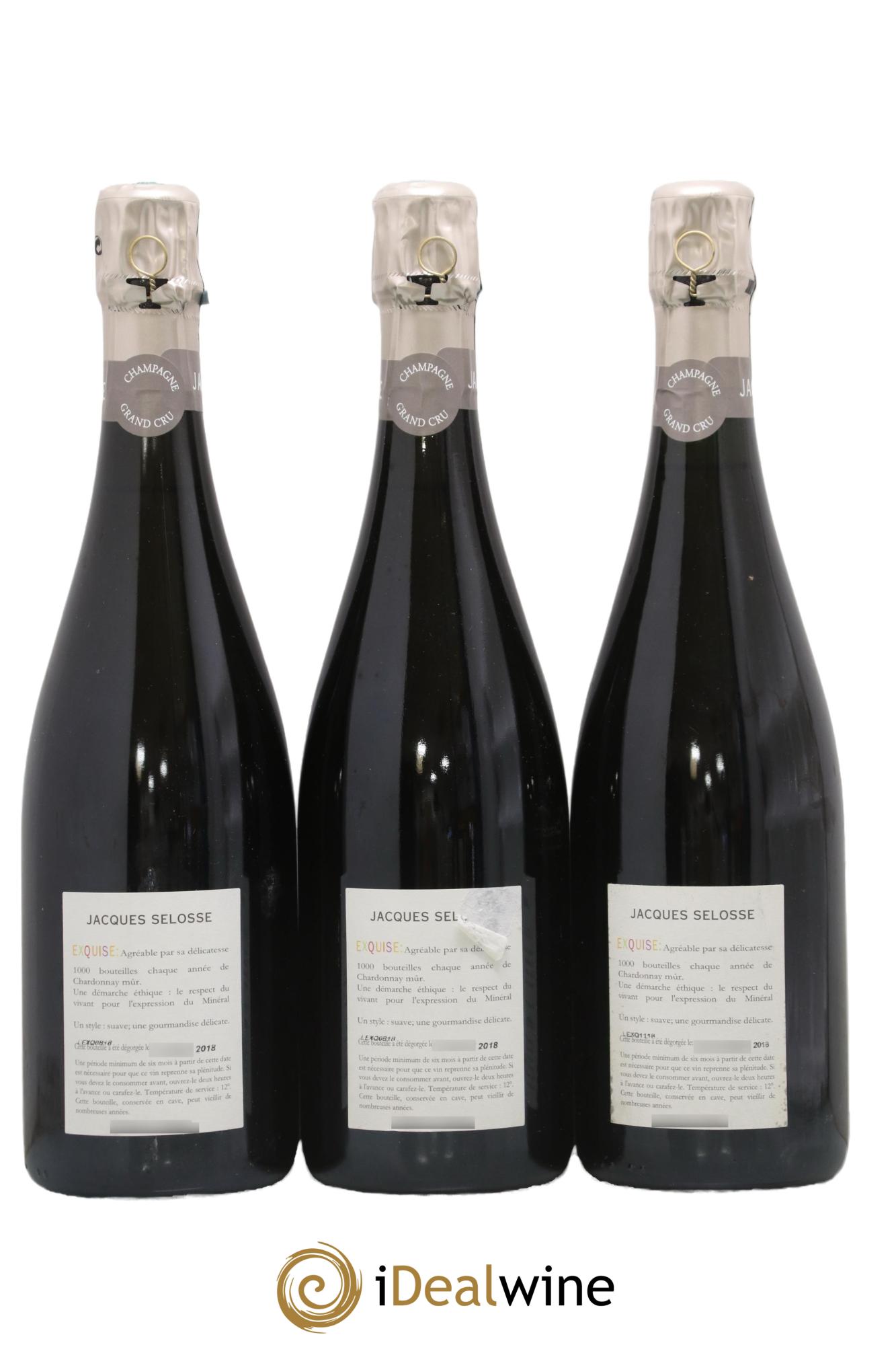 Exquise NV Jacques Selosse - Lot of 3 bottles - 1