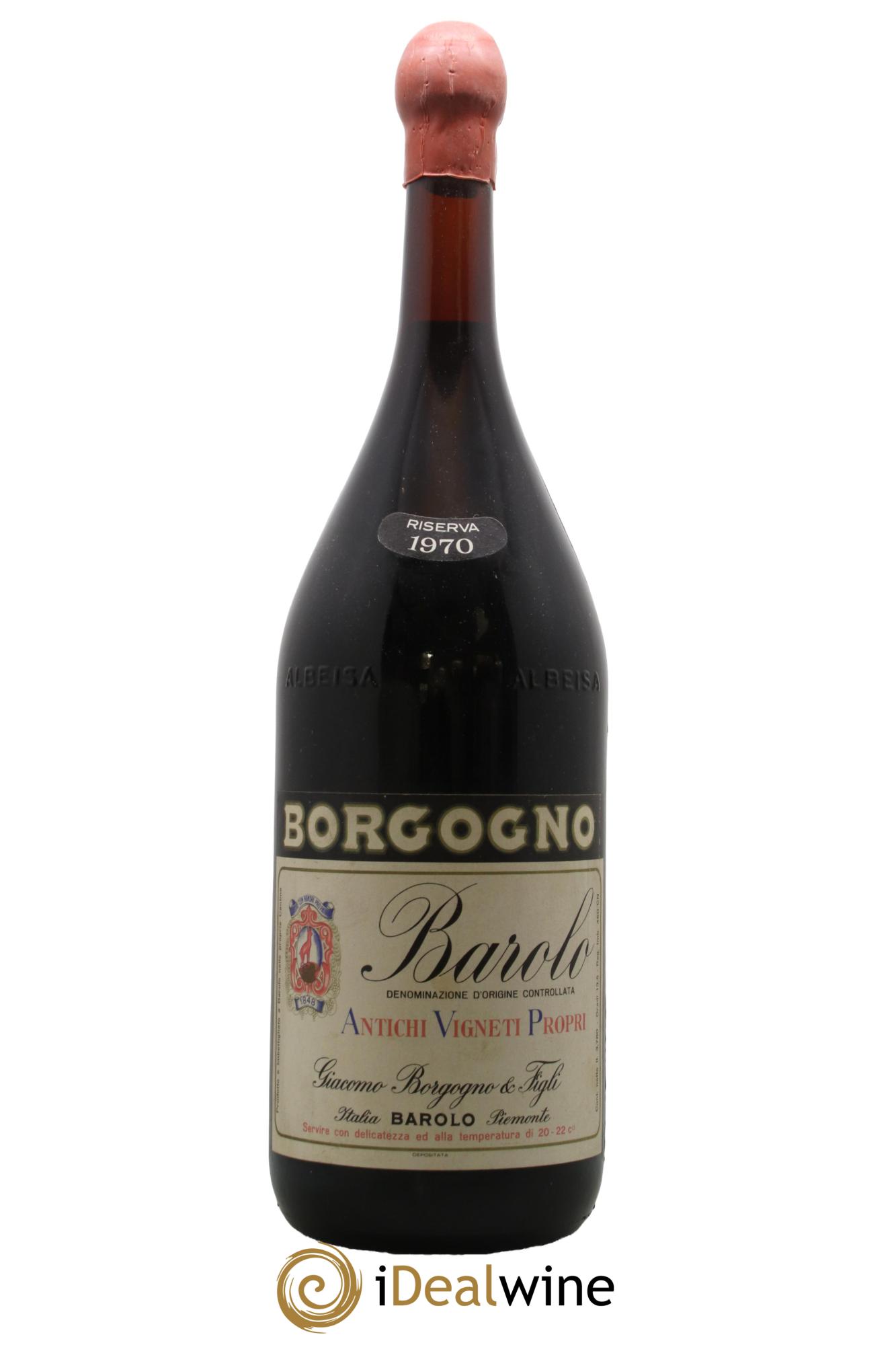 Barolo DOCG Riserva Giacomo Borgogno 1970 - Posten von 1 Doppel-Magnum - 0