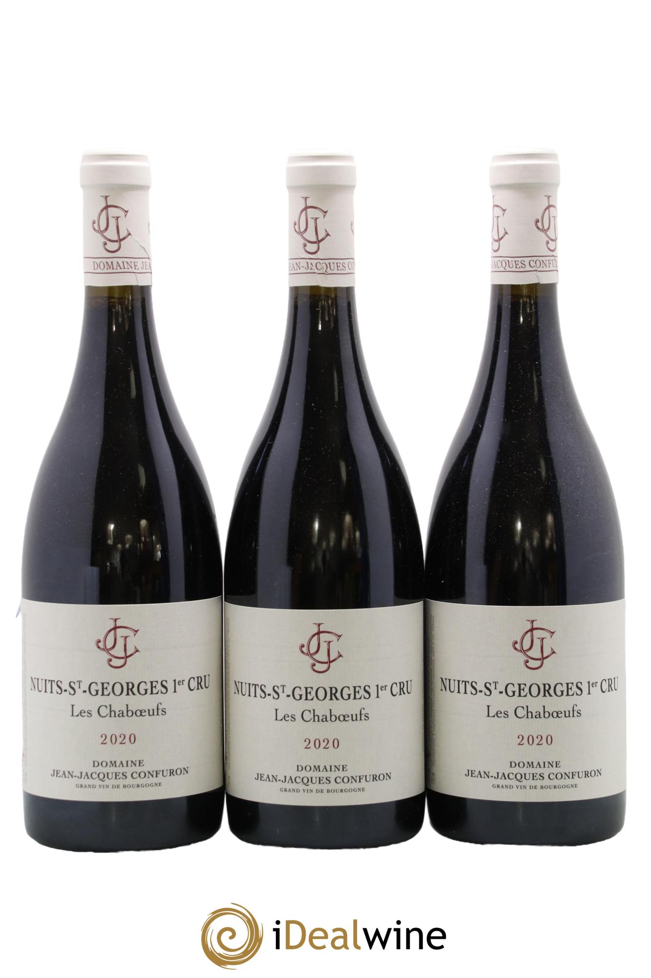 Nuits-Saint-Georges 1er Cru Les Chaboeufs Jean-Jacques Confuron 2020 - Lot de 3 bouteilles - 0
