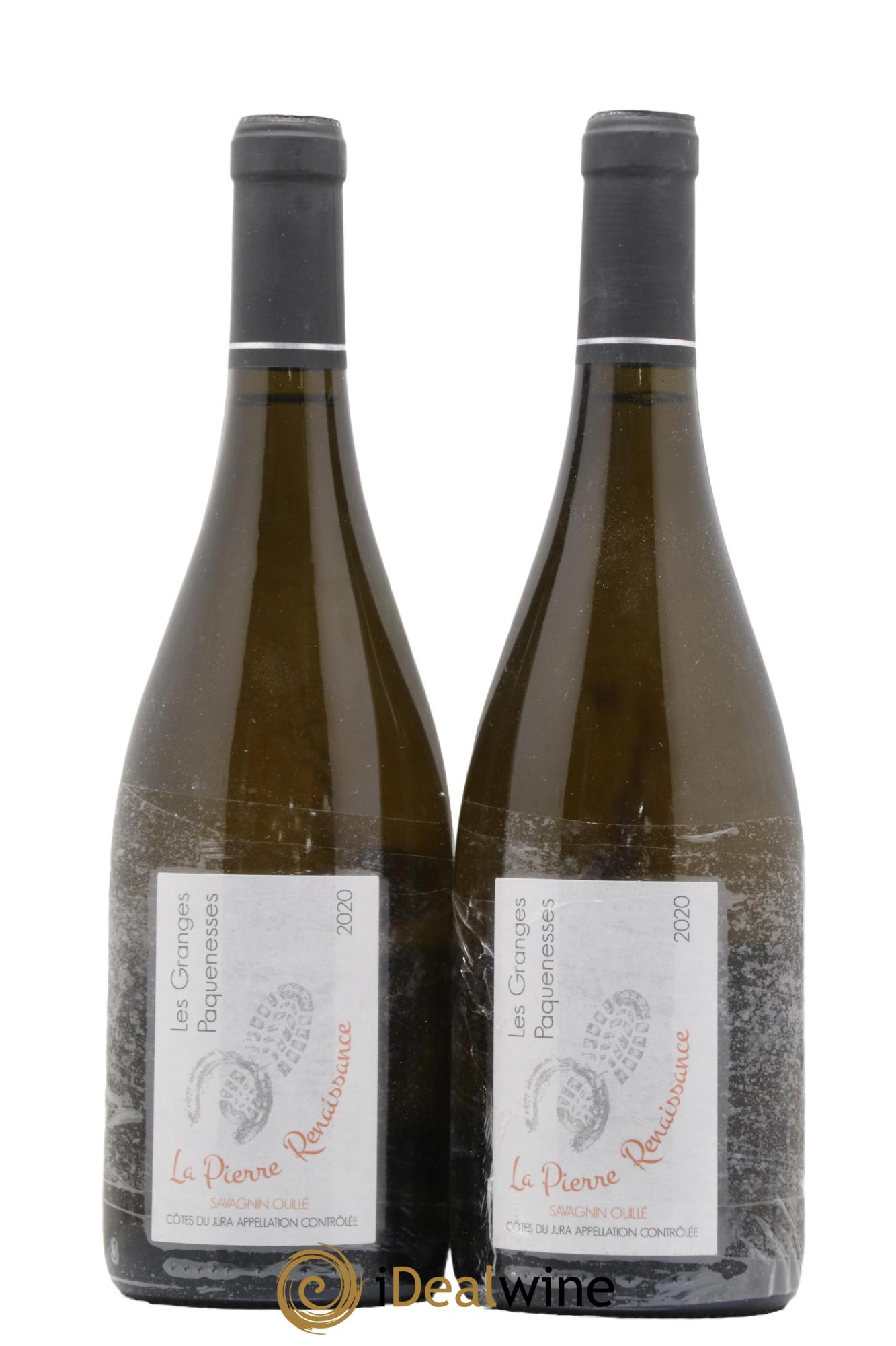 Côtes du Jura Savagnin La Pierre Cuvee La Pierre Renaissance Les Granges Paquenesses 2020 - Lot de 2 bouteilles - 0