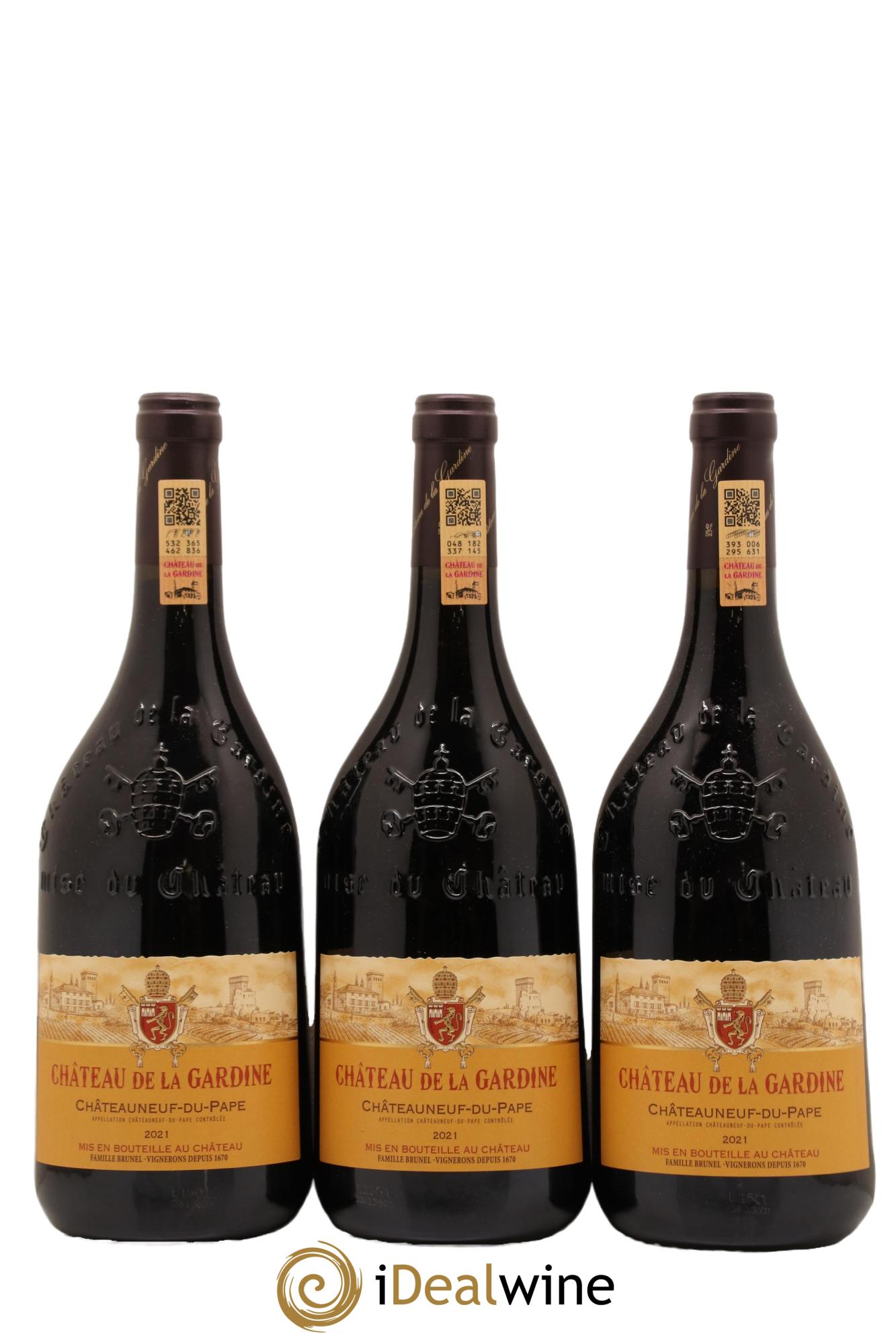 Châteauneuf-du-Pape Château de La Gardine Famille Brunel  2021 - Lot of 6 bottles - 2