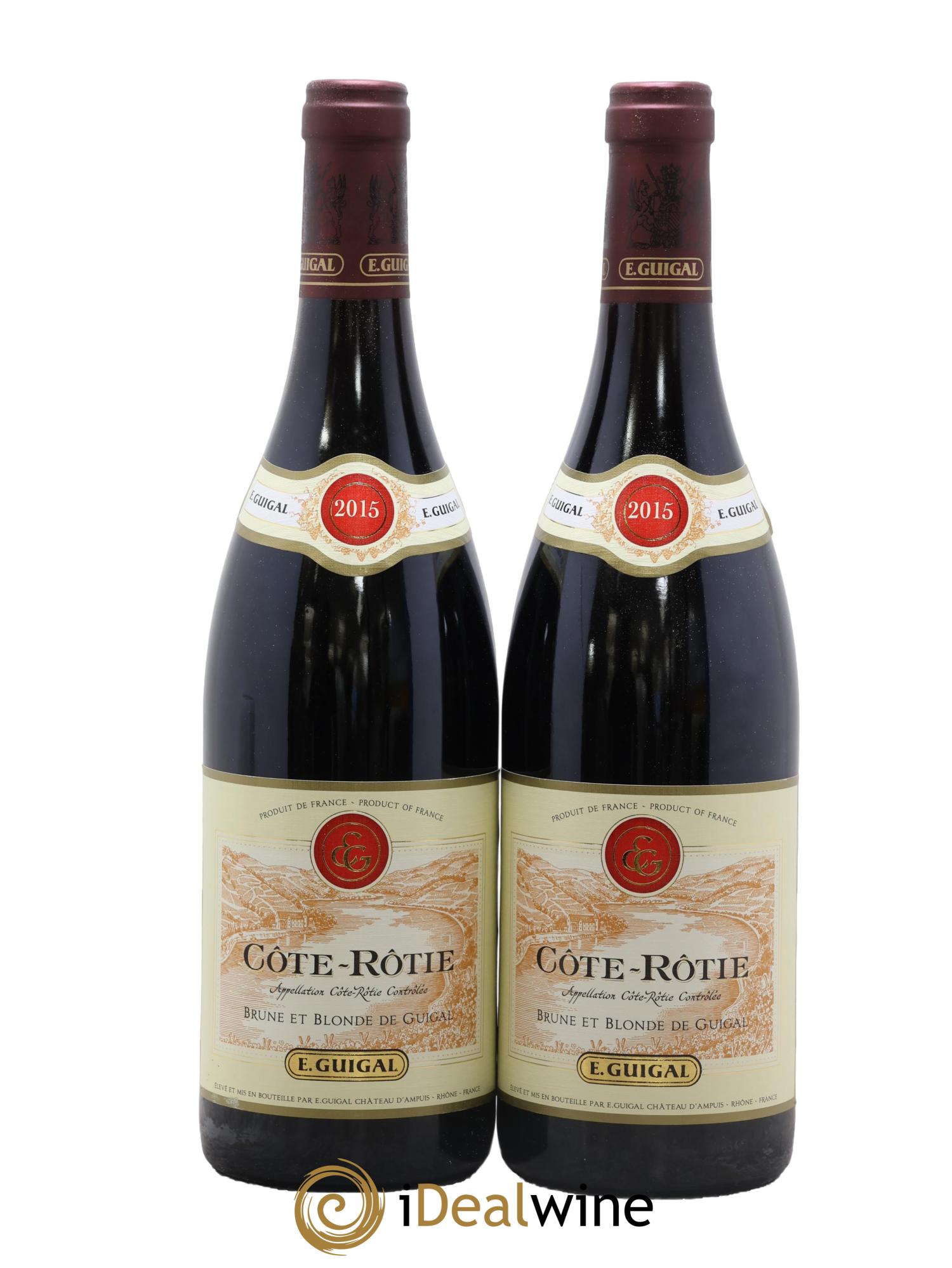 Côte-Rôtie Côtes Brune et Blonde Guigal 2015 - Posten von 2 Flaschen - 0