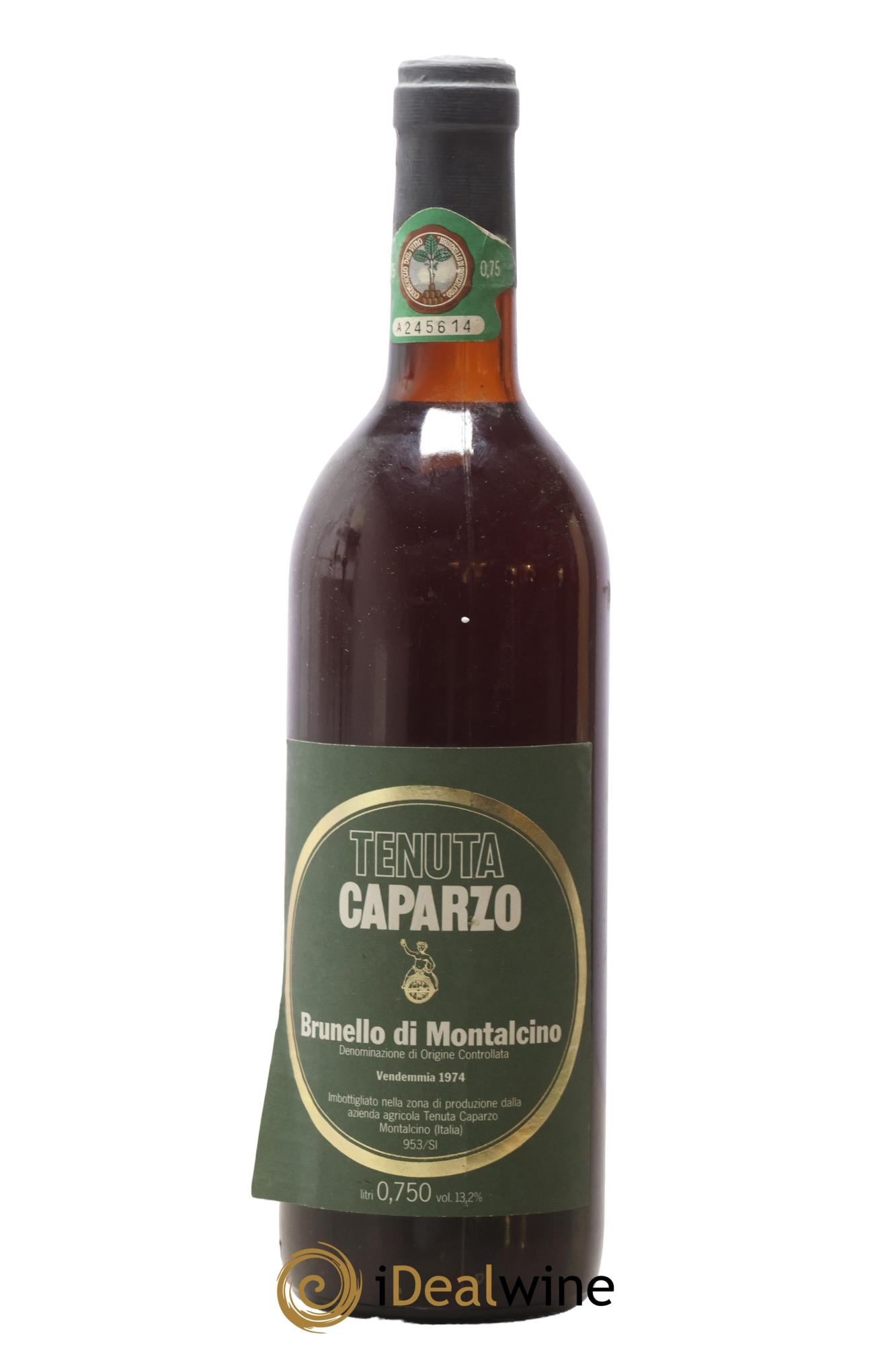 Brunello di Montalcino Tenuta Carpazo 1974 - Lot de 1 bouteille - 0