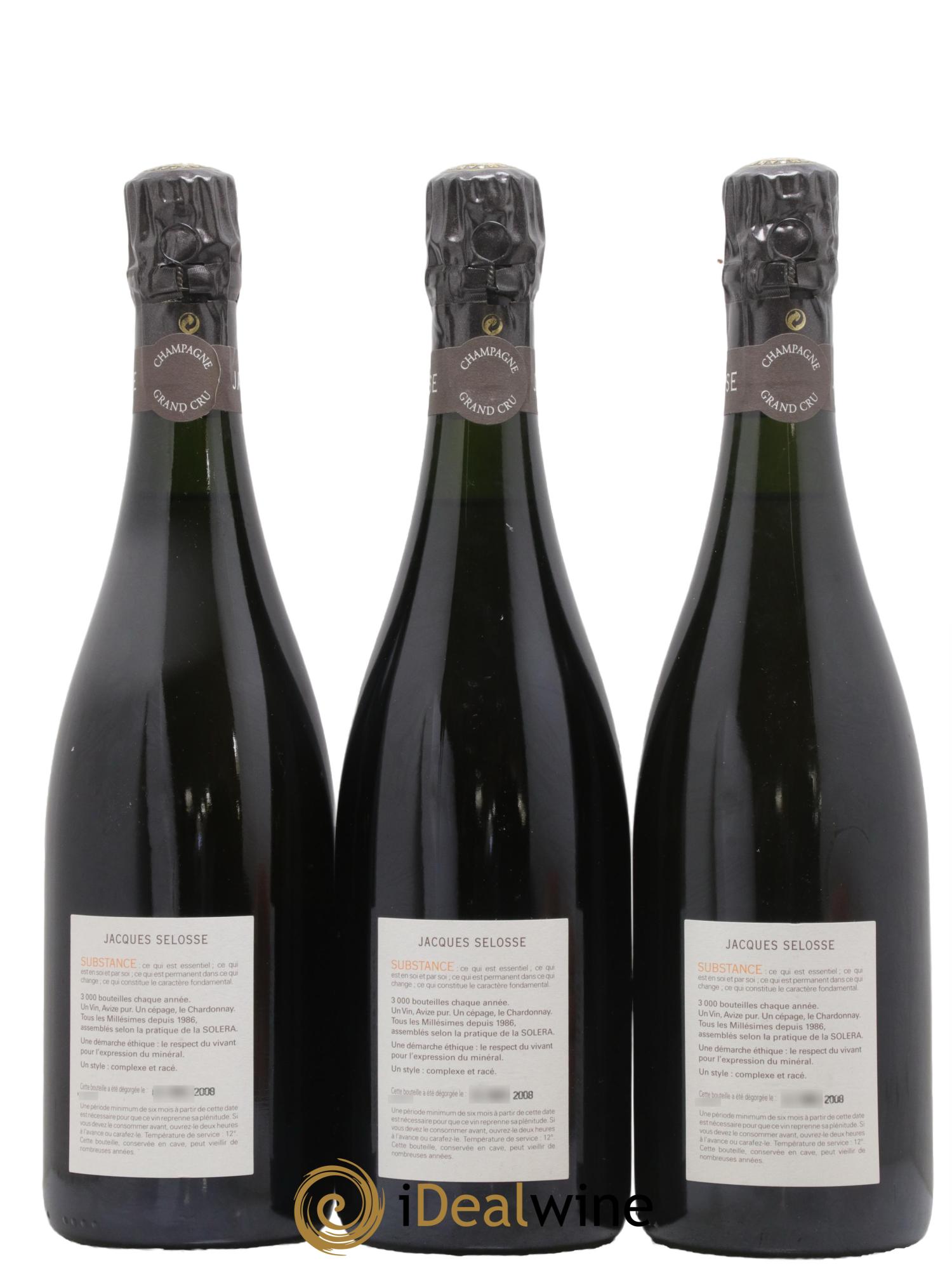 Substance Jacques Selosse - Lot de 3 bouteilles - 1