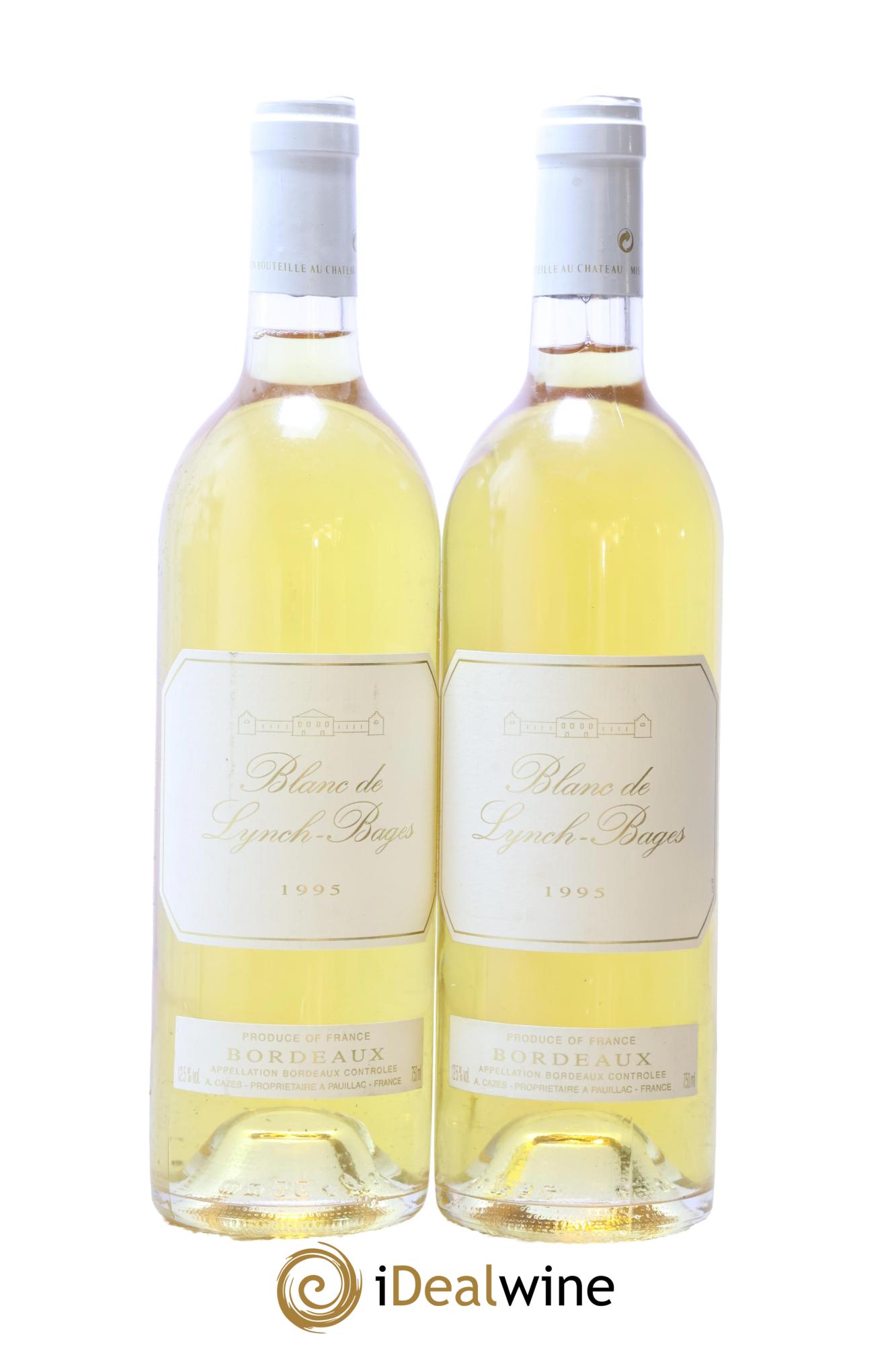 Blanc de Lynch Bages 1995 - Lot of 2 bottles - 0