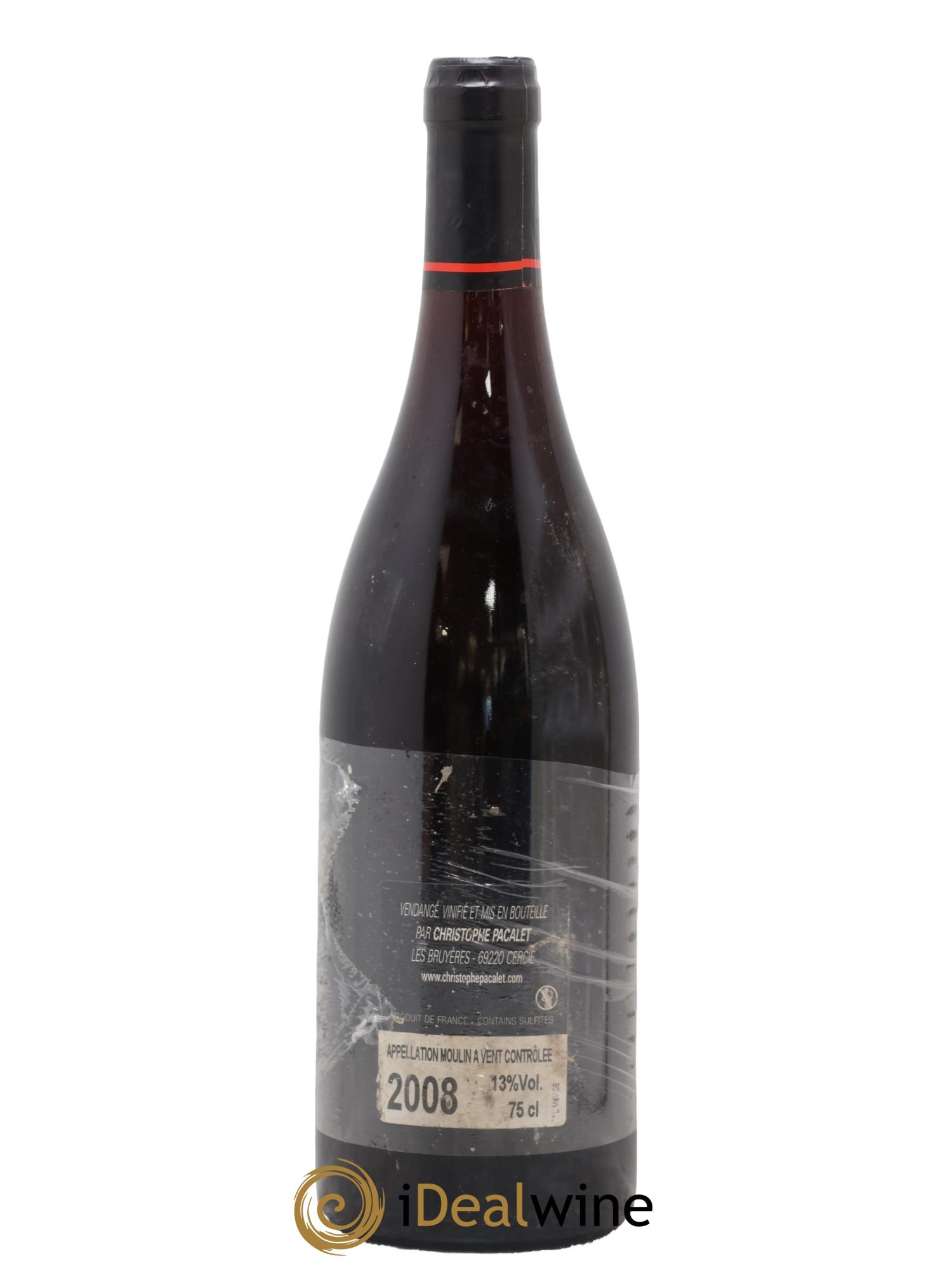 Moulin-à-Vent Christophe Pacalet 2008 - Lot of 1 bottle - 1