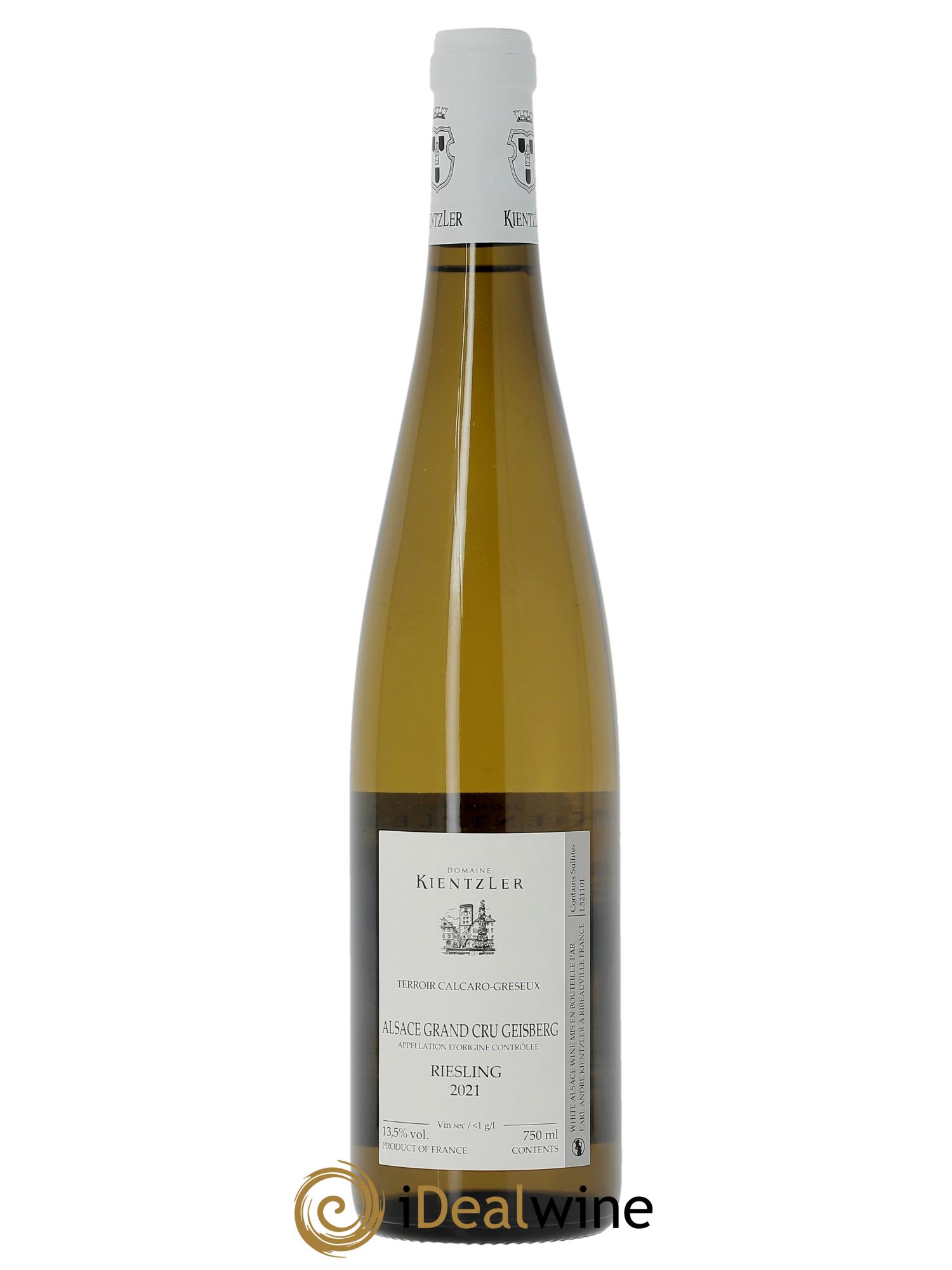 Alsace Riesling Grand Cru Geisberg Kientzler  2021 - Posten von 1 Flasche - 1