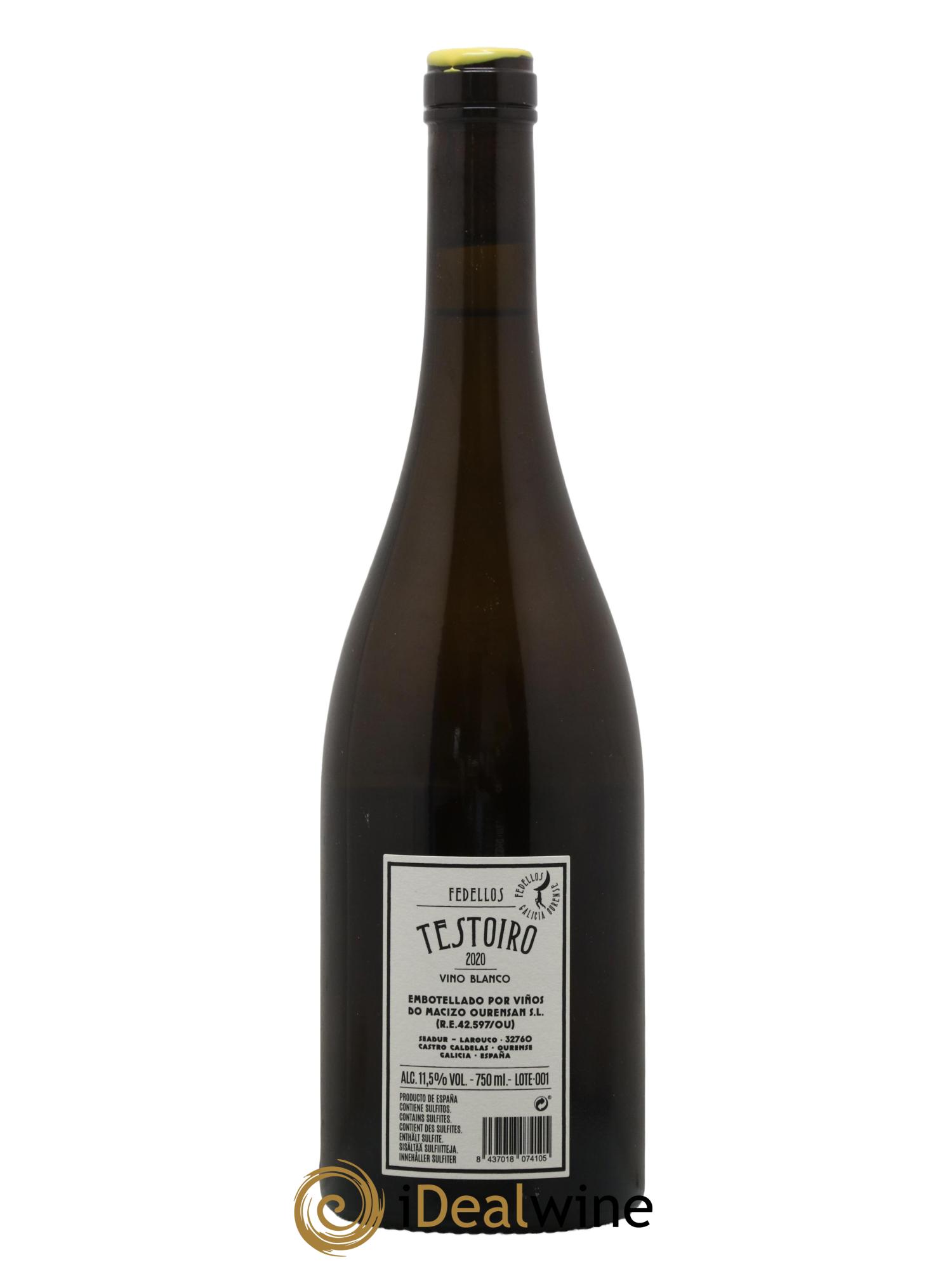 Espagne Ribeira Sacra Testoiro Fedellos 2020 - Lot de 1 bouteille - 1