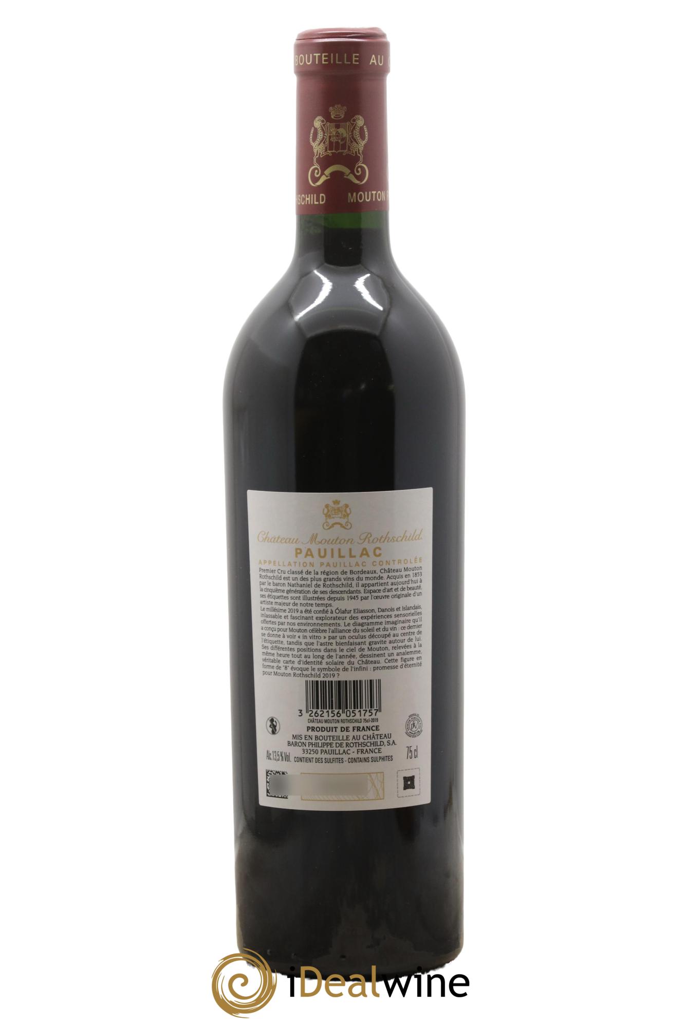 Château Mouton Rothschild 1er Grand Cru Classé 2019 - Posten von 1 Flasche - 1