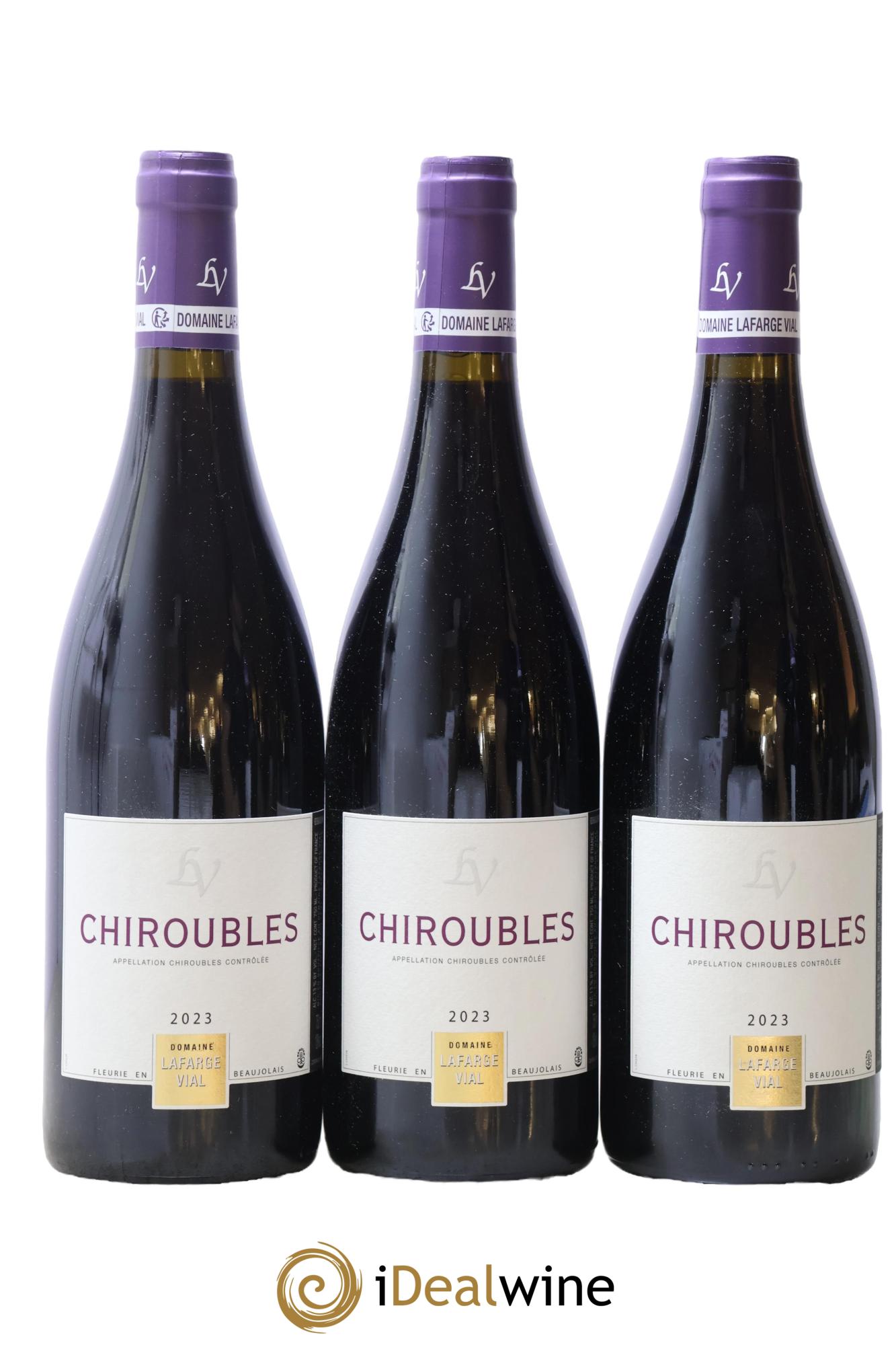 Chiroubles Lafarge Vial 2023 - Lot de 3 bouteilles - 0