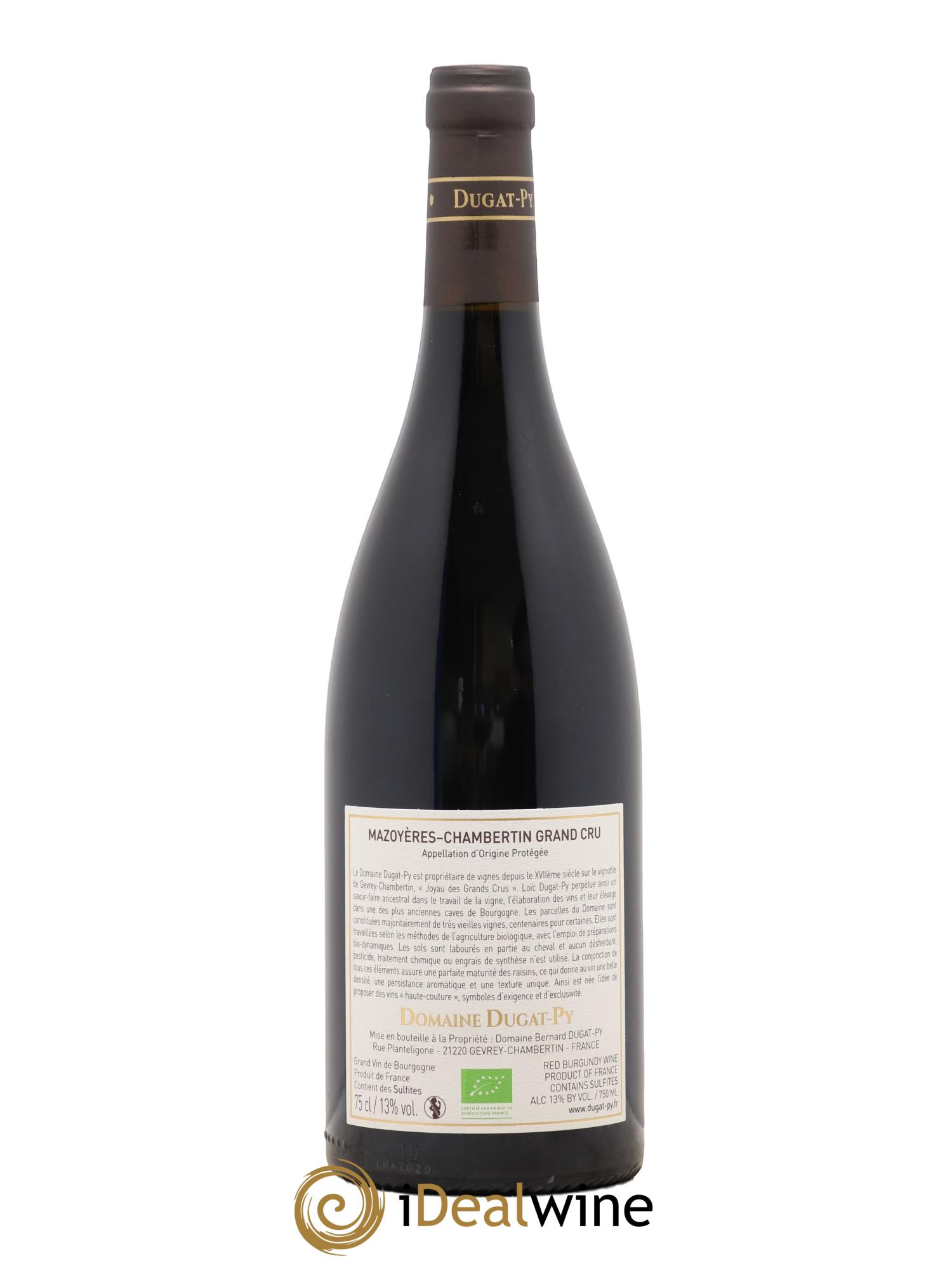 Mazoyères-Chambertin Grand Cru Dugat-Py  2020 - Lot of 1 bottle - 1
