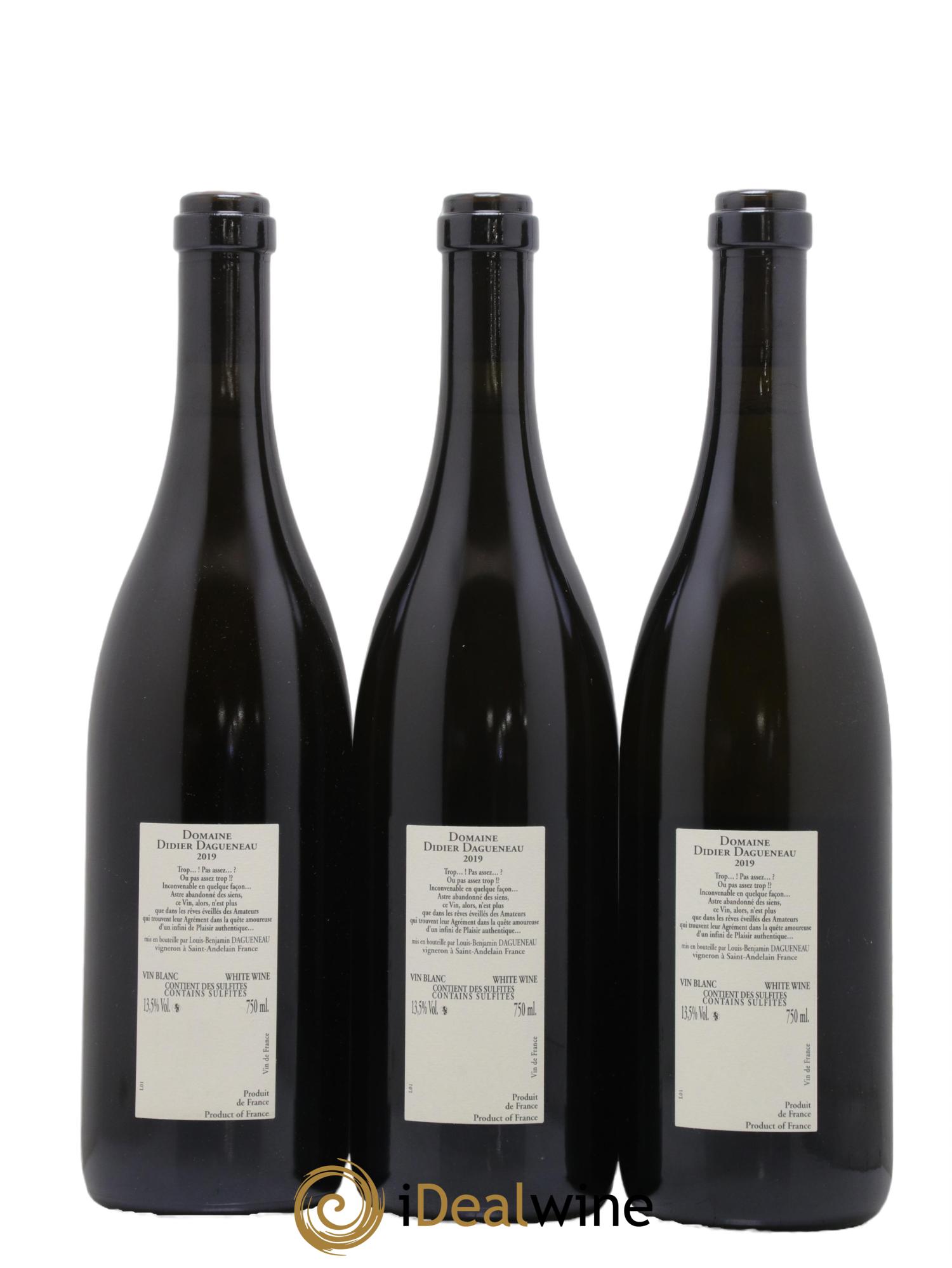 Pouilly-Fumé Buisson Renard Dagueneau (Domaine Didier - Louis-Benjamin) 2019 - Posten von 3 Flaschen - 1