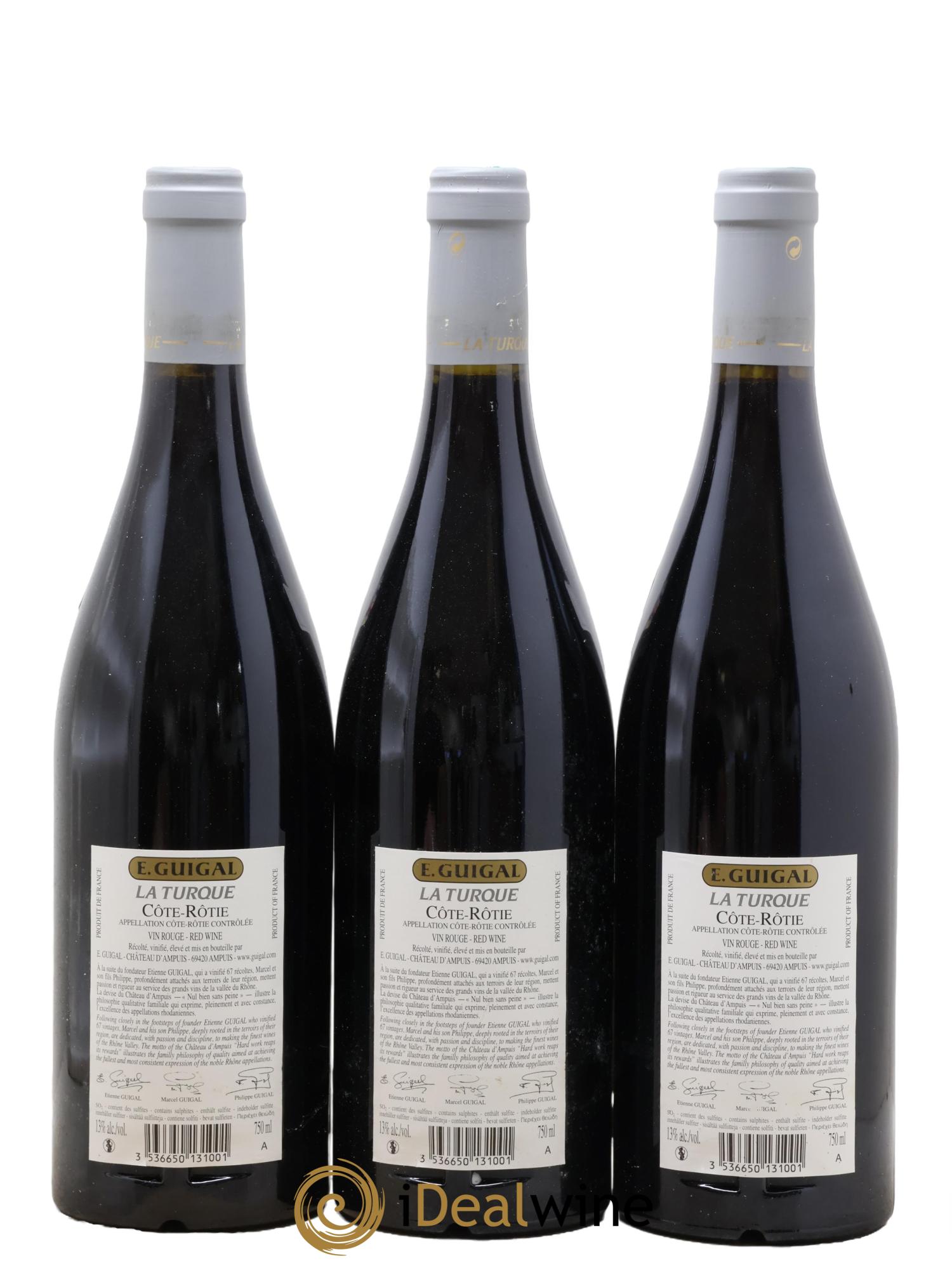 Côte-Rôtie La Turque Guigal 2011 - Lotto di 3 bottiglie - 1