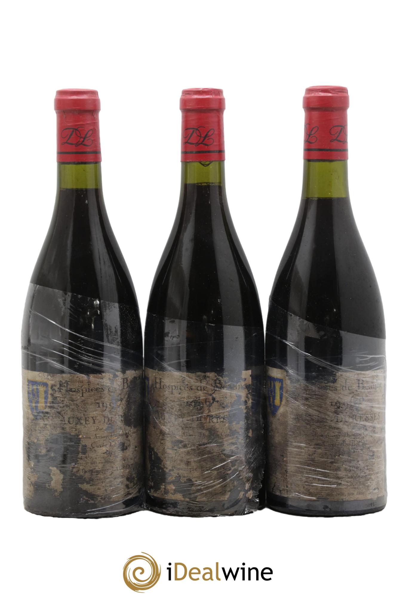 Auxey-Duresses 1er Cru Cuvée Boillot Hospices De Beaune Dominique Laurent 1996 - Lot de 3 bouteilles - 0