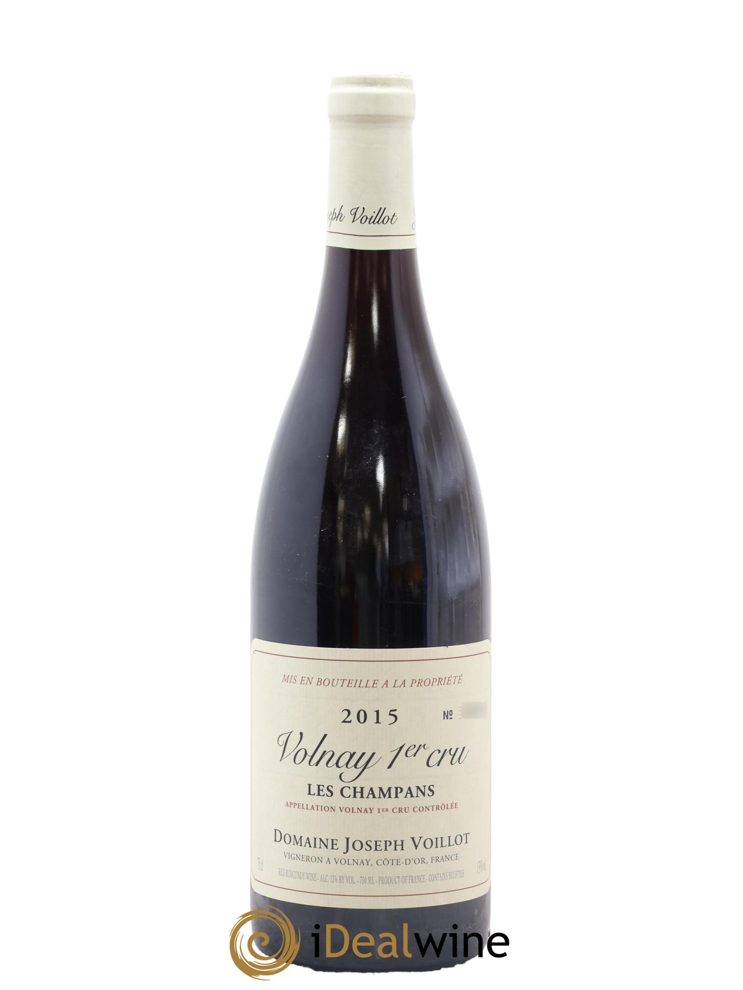 Volnay 1er Cru les Champans Joseph Voillot (Domaine) 2015 - Lot de 1 bouteille - 0