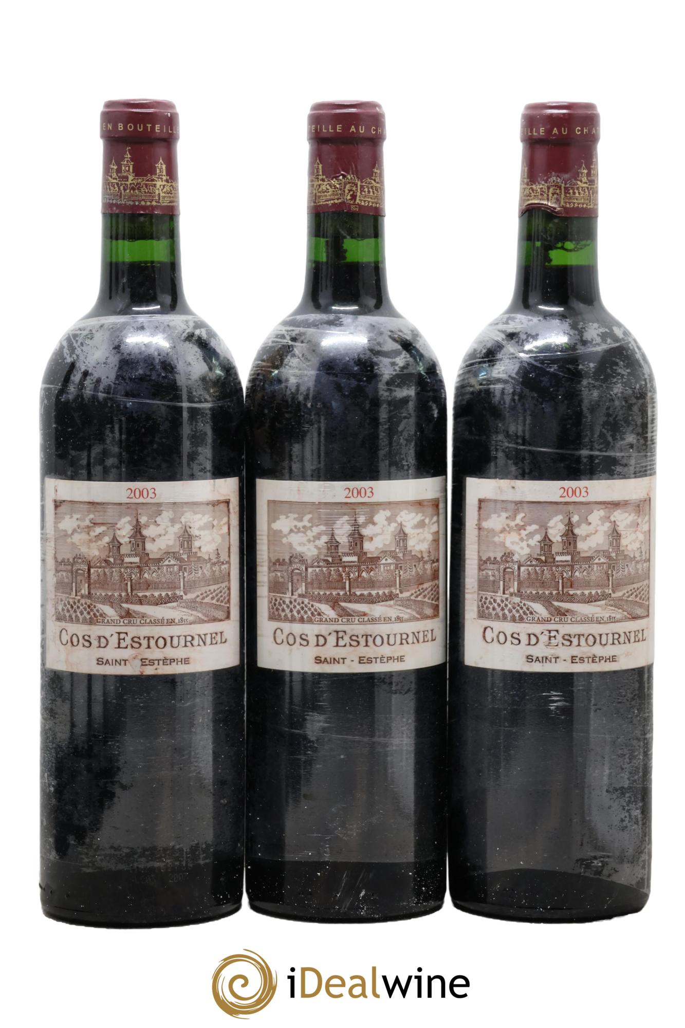 Cos d'Estournel 2ème Grand Cru Classé 2003 - Lotto di 3 bottiglie - 0